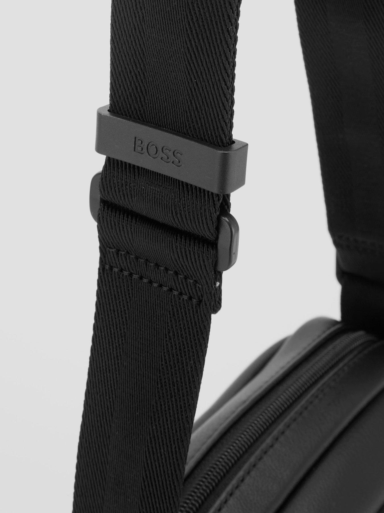 Image 6 of 6 of BOSS Jace_Ns Zip Pu Crossbody Bag - Black