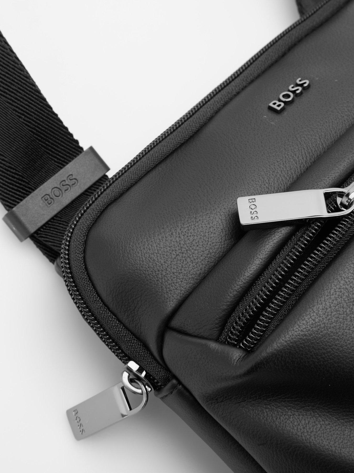 Image 3 of 6 of BOSS Jace Envelope Pu Crossbody Bag - Black