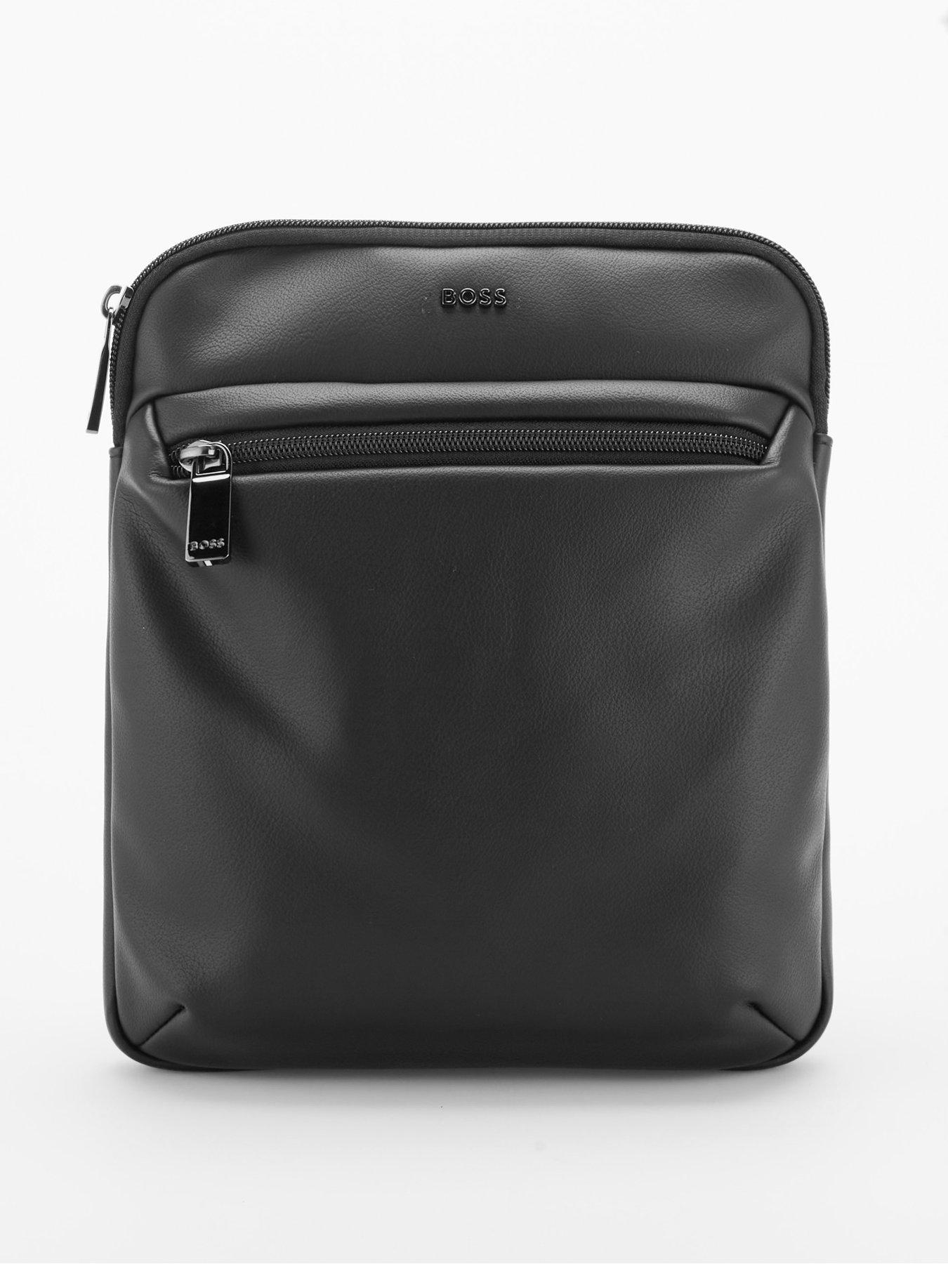 Image 4 of 6 of BOSS Jace Envelope Pu Crossbody Bag - Black