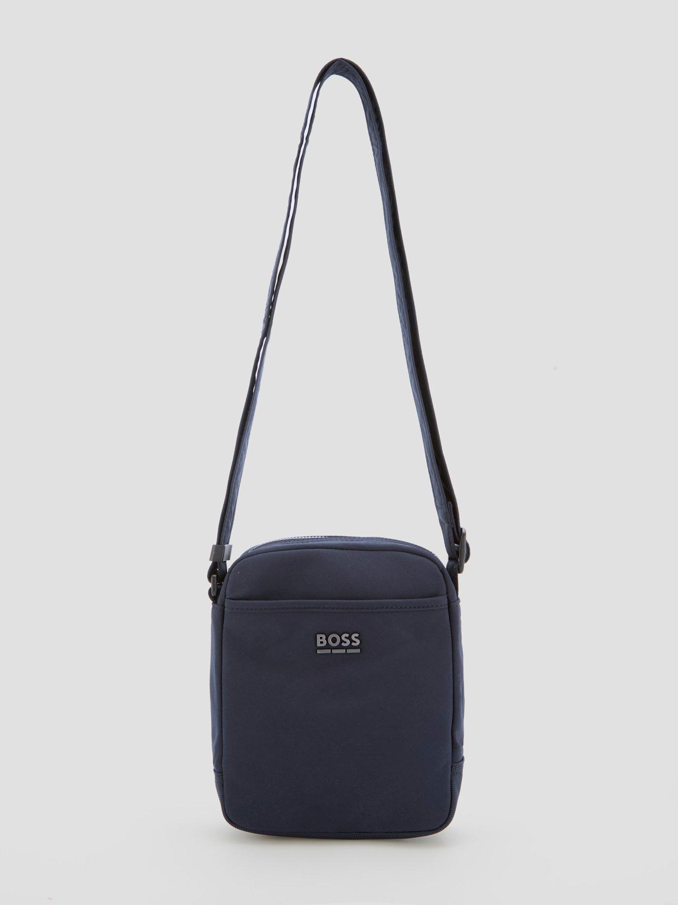 Image 2 of 6 of BOSS Eryk_Ns Zip Nylon Crossbody Bag - Navy