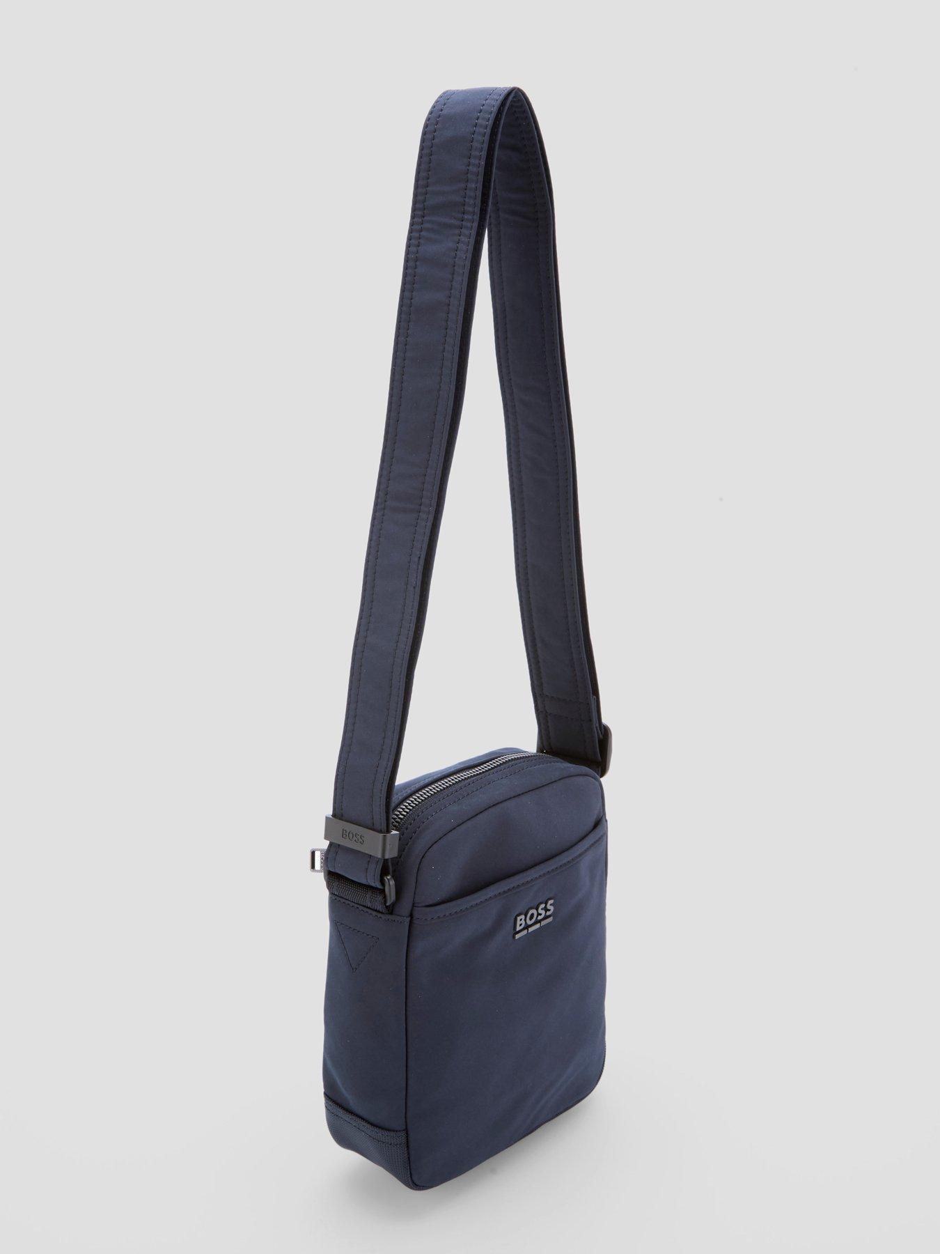 Image 3 of 6 of BOSS Eryk_Ns Zip Nylon Crossbody Bag - Navy