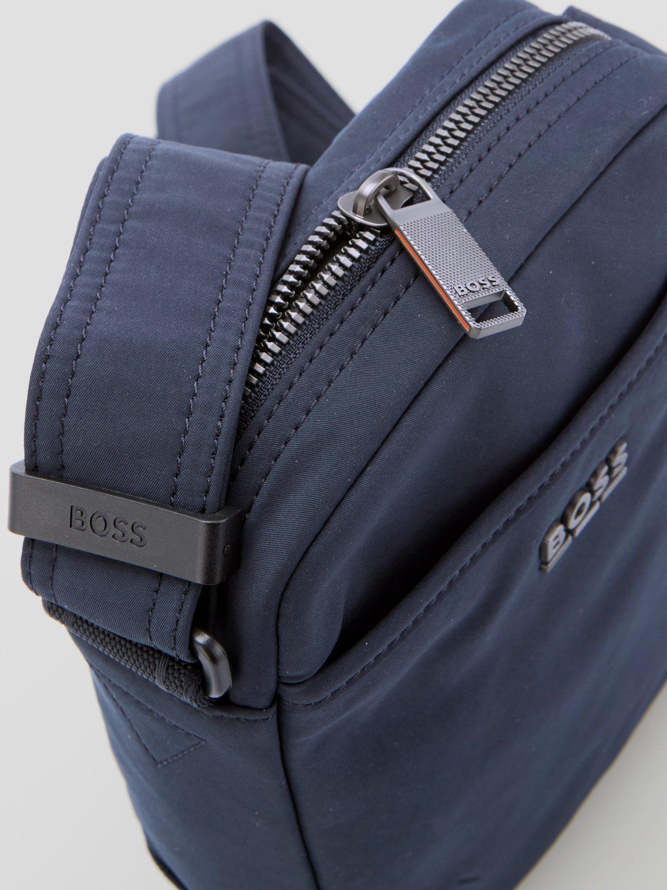 Image 4 of 6 of BOSS Eryk_Ns Zip Nylon Crossbody Bag - Navy
