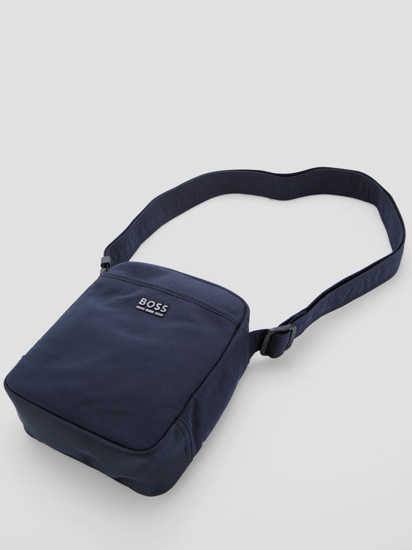 Image 5 of 6 of BOSS Eryk_Ns Zip Nylon Crossbody Bag - Navy
