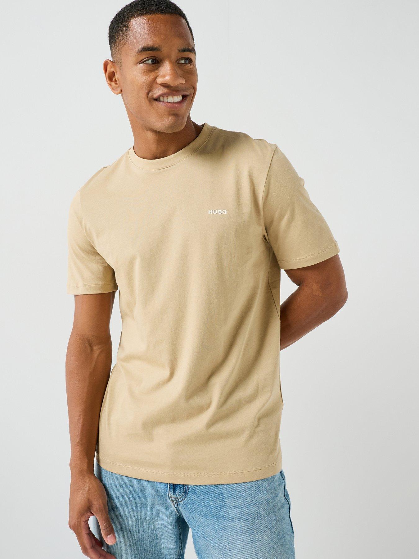 HUGO Dero222 Regular Fit T-Shirt - Beige