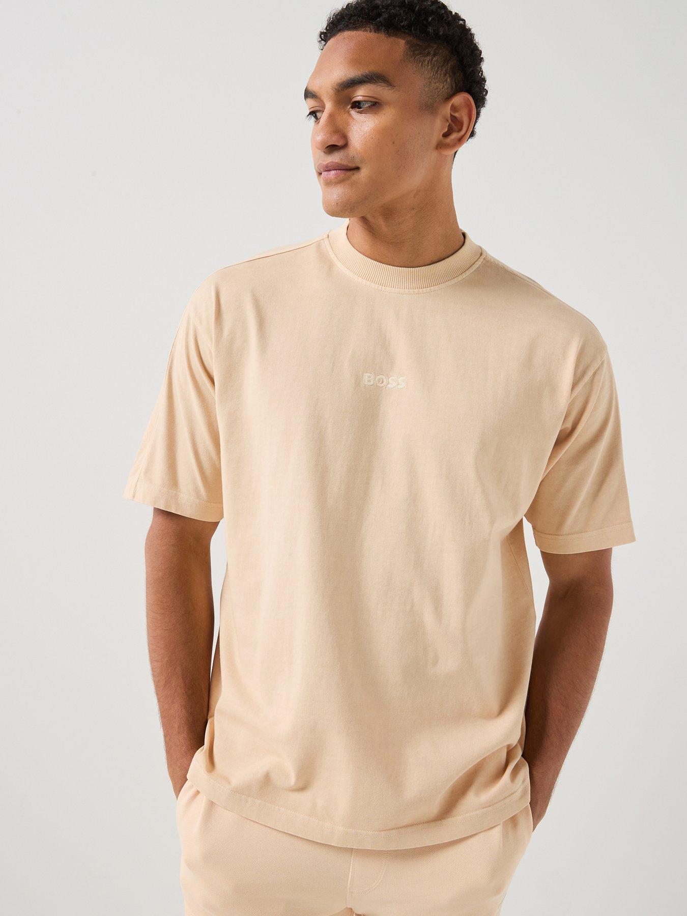 BOSS Central Tonal Logo T-Shirt, Orange, Size Xl, Men