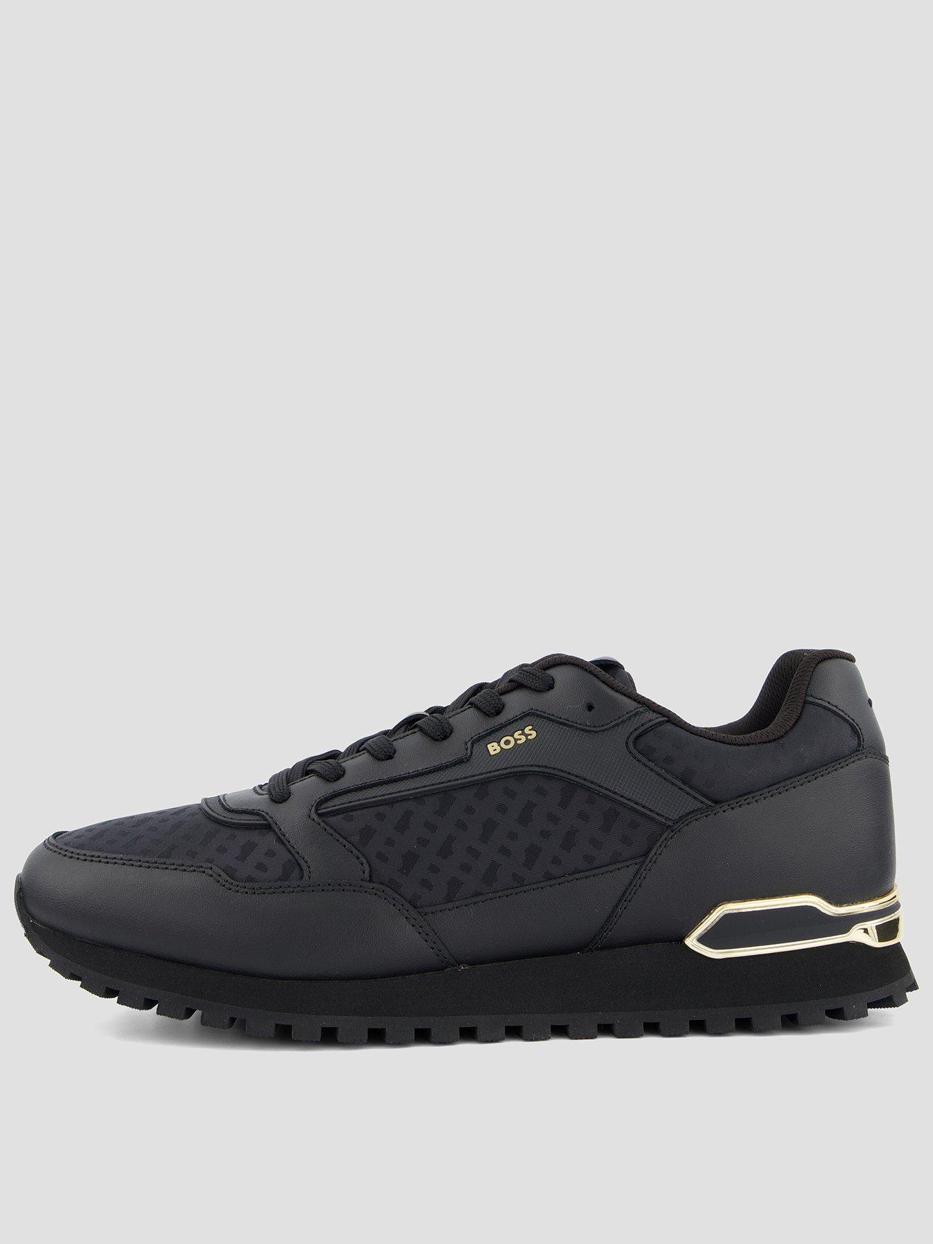 BOSS Parkour-L Runn Monogram Trainers - Black