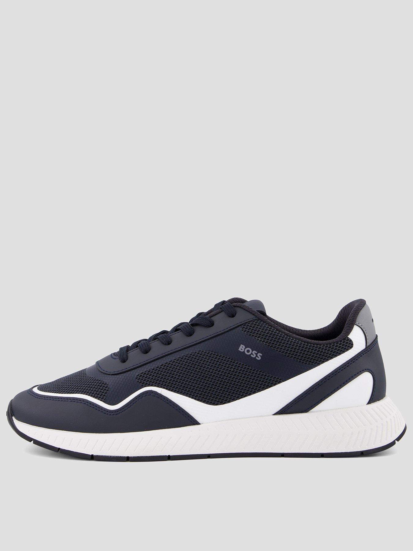 Image 1 of 7 of BOSS Titanium Runn Trainers - Navy