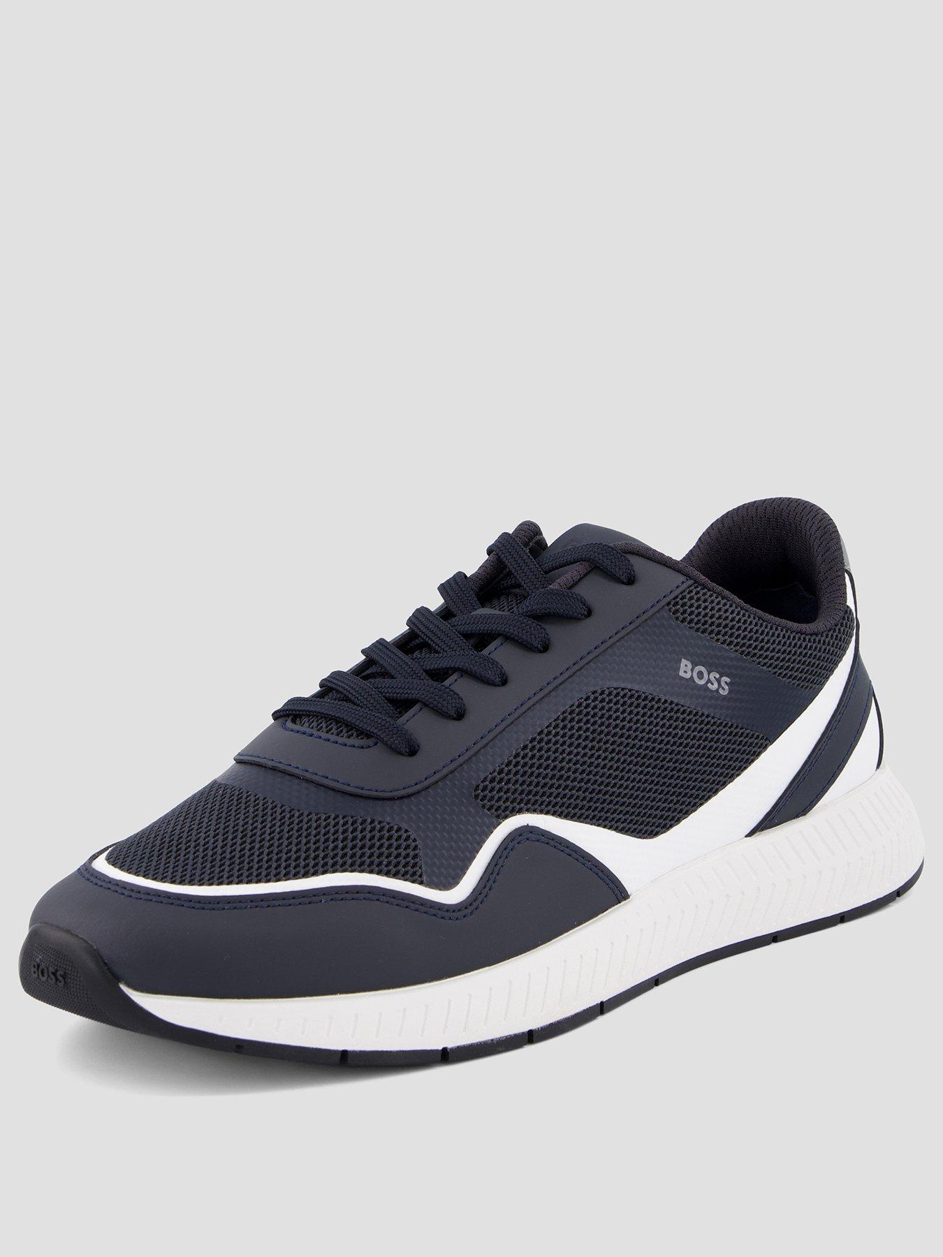 Image 2 of 7 of BOSS Titanium Runn Trainers - Navy