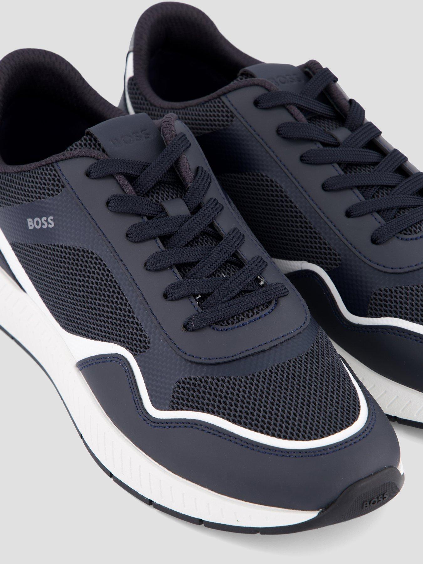 Image 5 of 7 of BOSS Titanium Runn Trainers - Navy