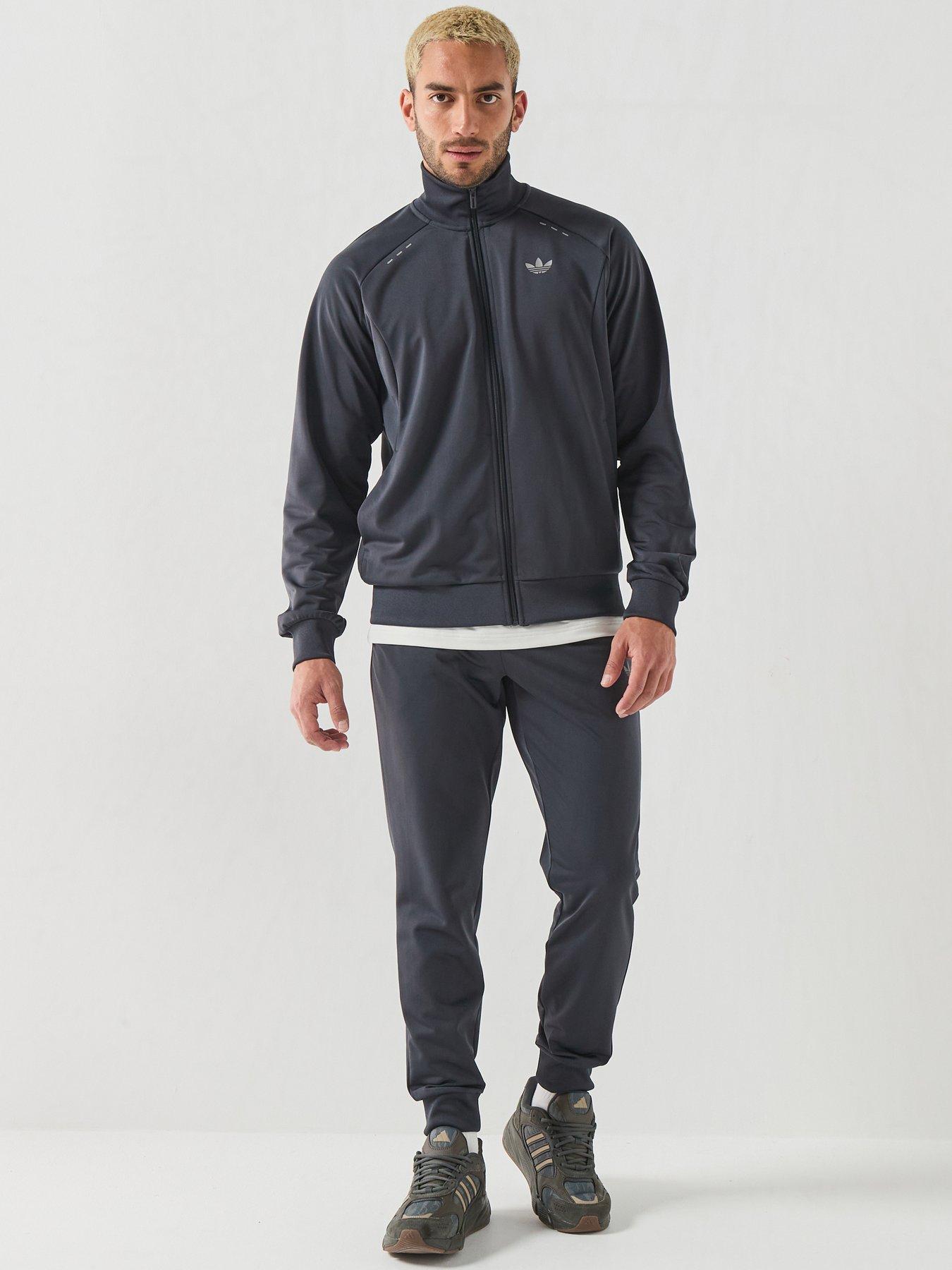 adidas Originals Mens Tech Essentials Tracksuit - Grey