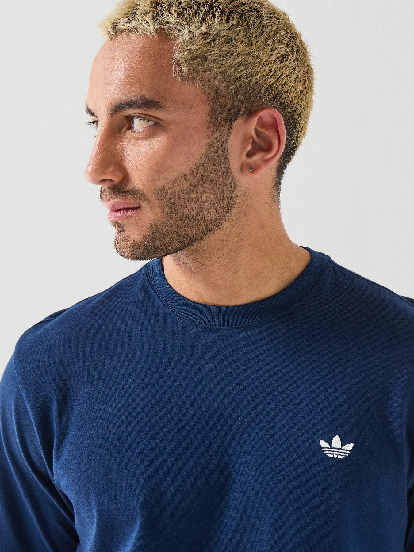 Image 4 of 6 of adidas Originals Mens Essentials Regular Tee - Blue