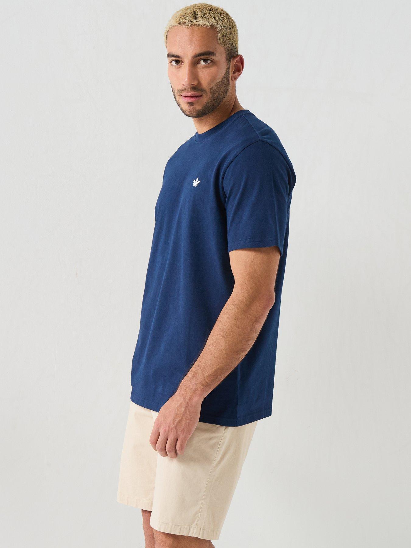 Image 5 of 6 of adidas Originals Mens Essentials Regular Tee - Blue