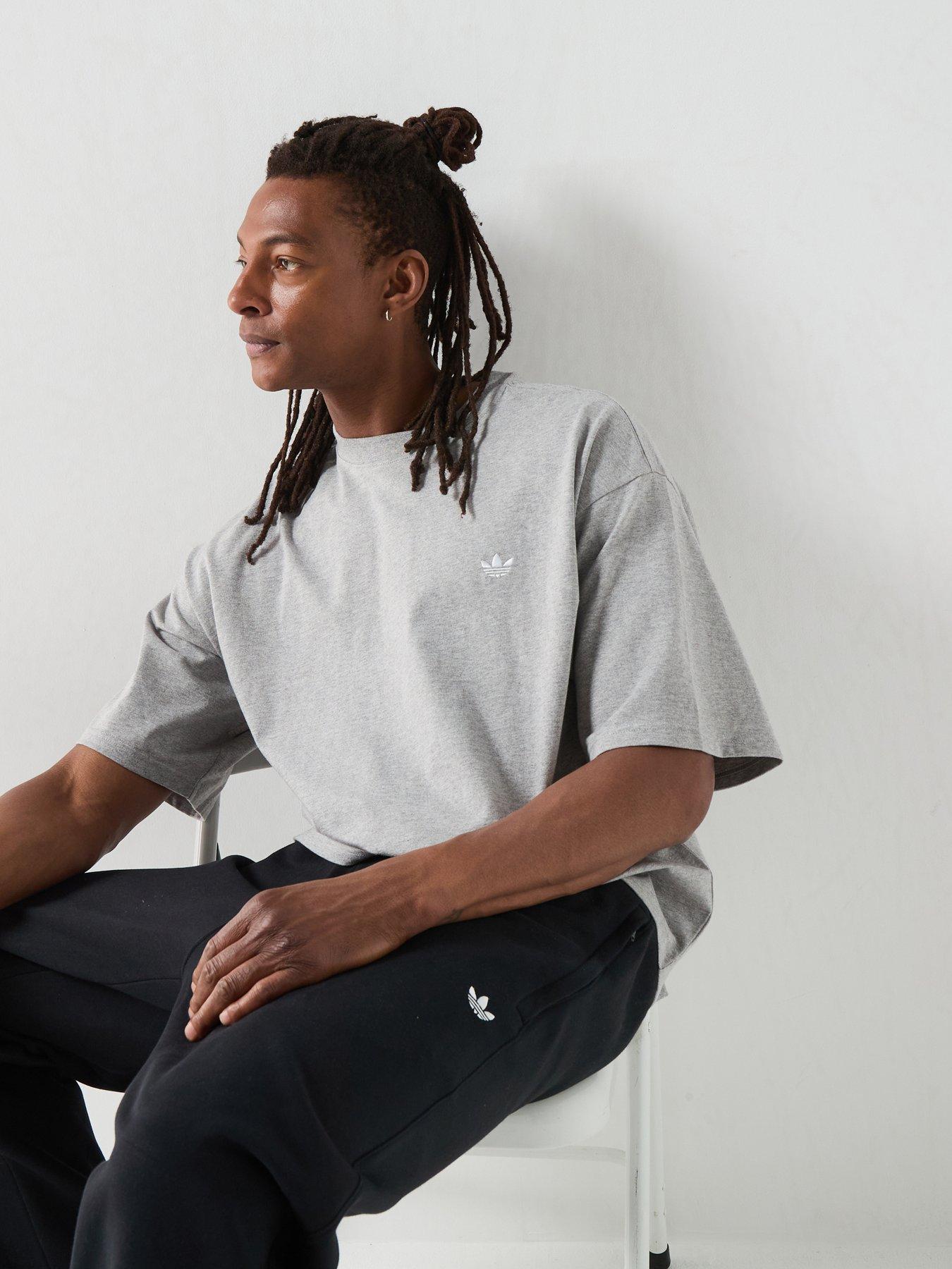Image 1 of 6 of adidas Originals Mens Essentials Oversized Tee - Grey