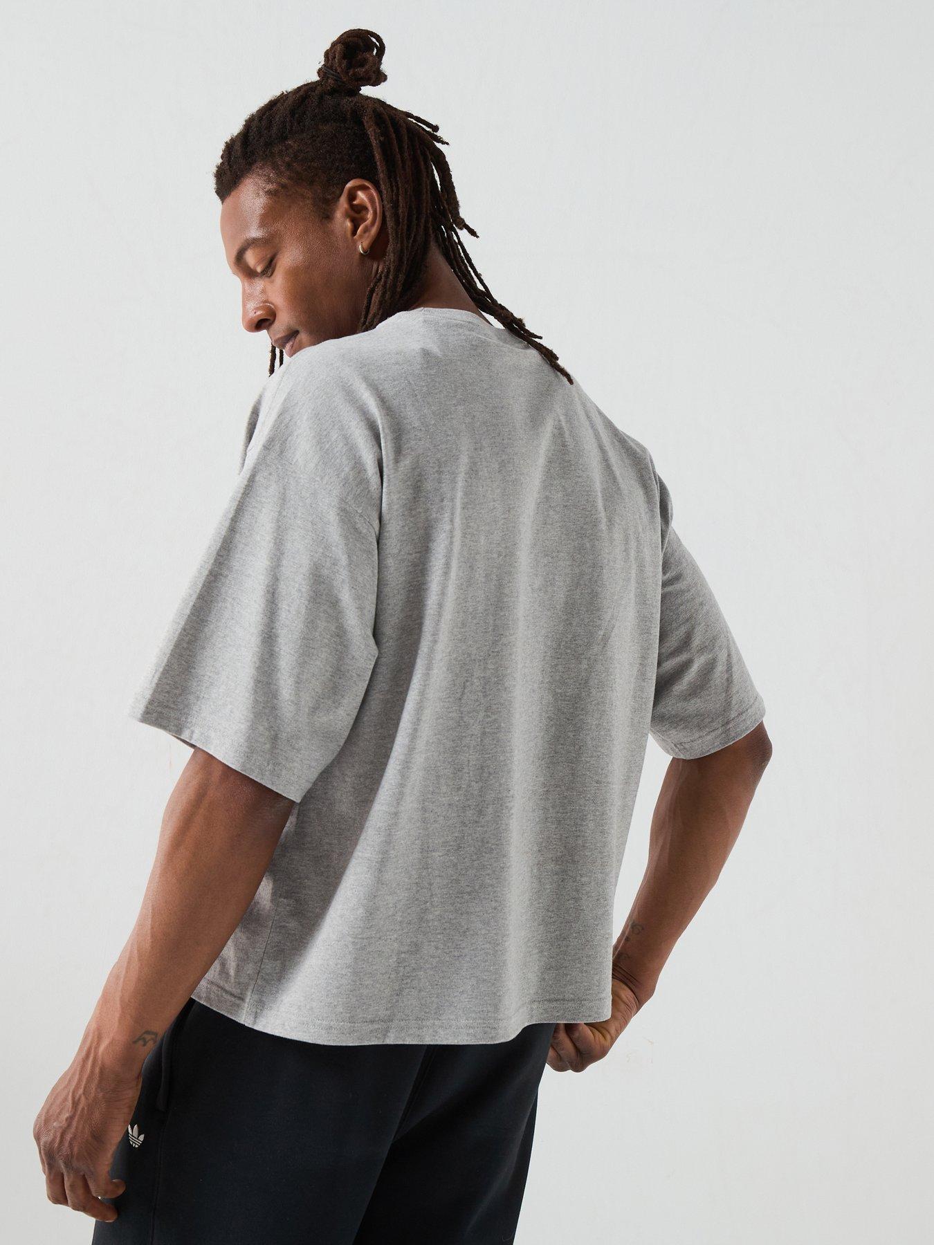 Image 2 of 6 of adidas Originals Mens Essentials Oversized Tee - Grey