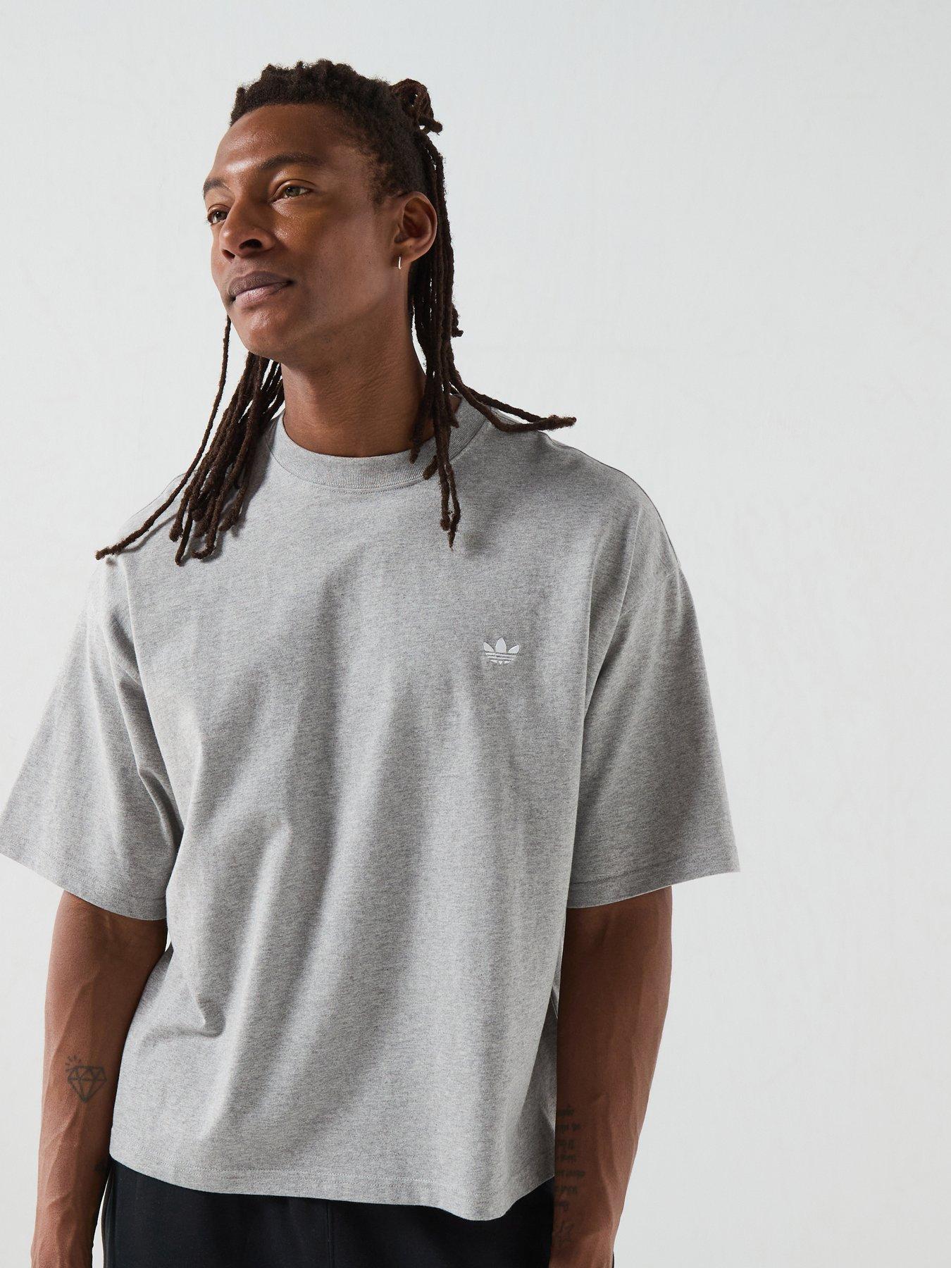 Image 6 of 6 of adidas Originals Mens Essentials Oversized Tee - Grey