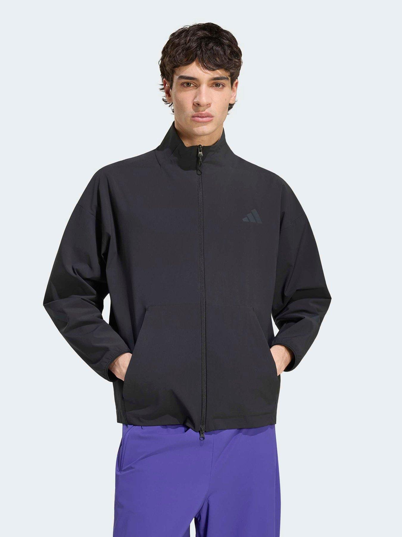 Adidas Sportswear Mens Zne Woven Track Top - Black