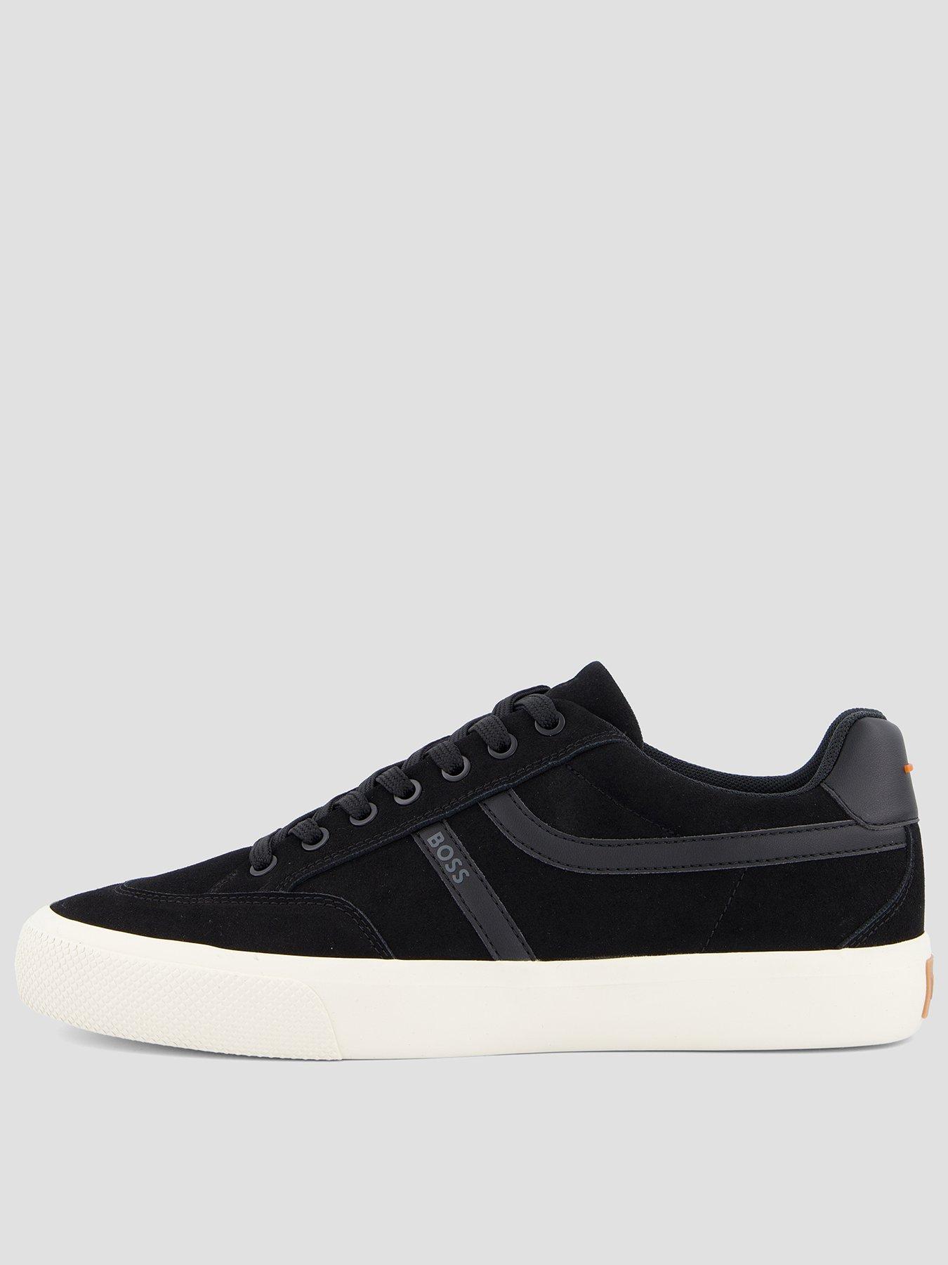 BOSS Orange Aiden Pipe Trim Tennis Trainers - Black