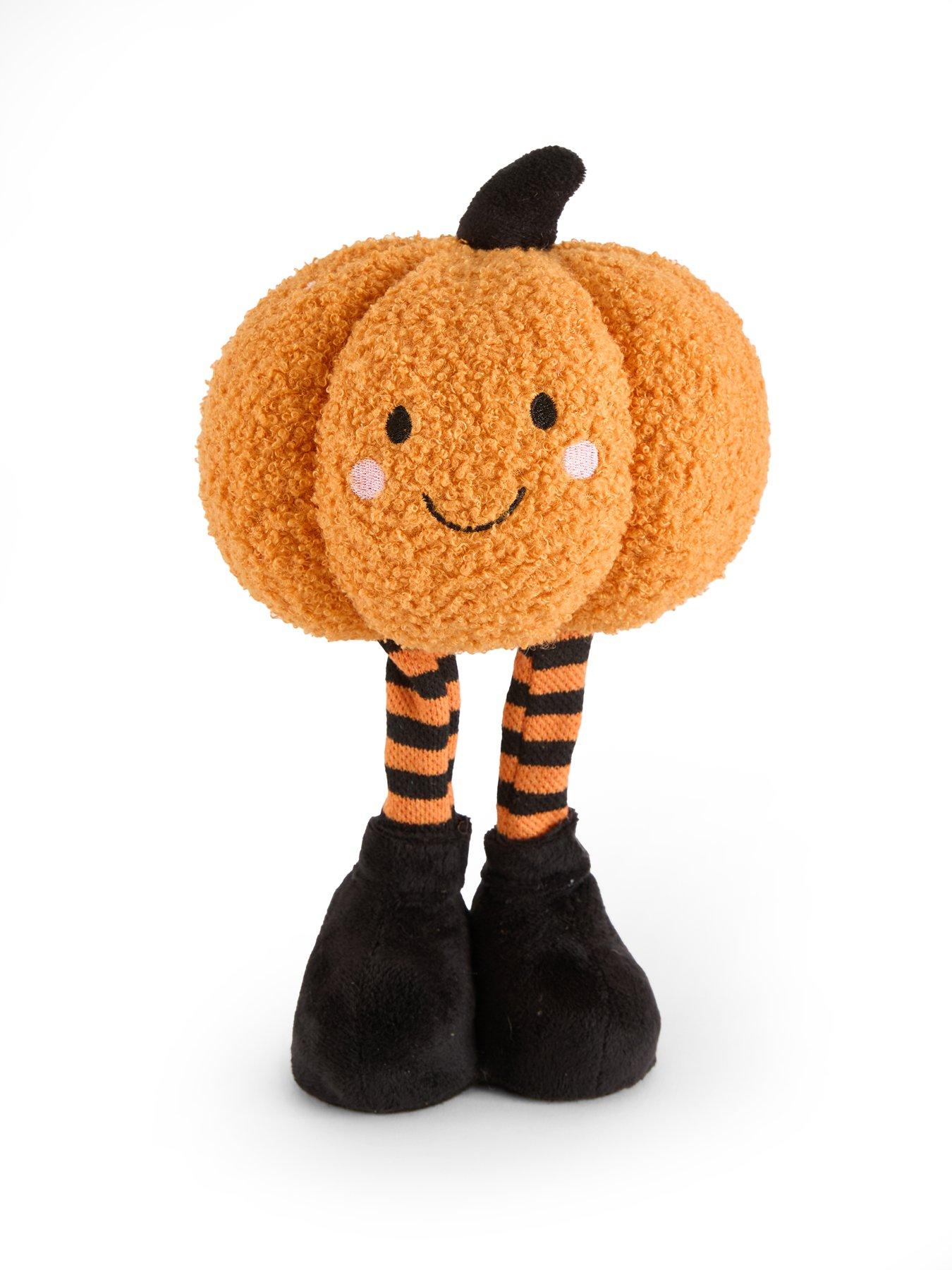 Image 3 of 7 of Smart Autumn Smiley Standing Pumpkin Halloween Decoration - Orange