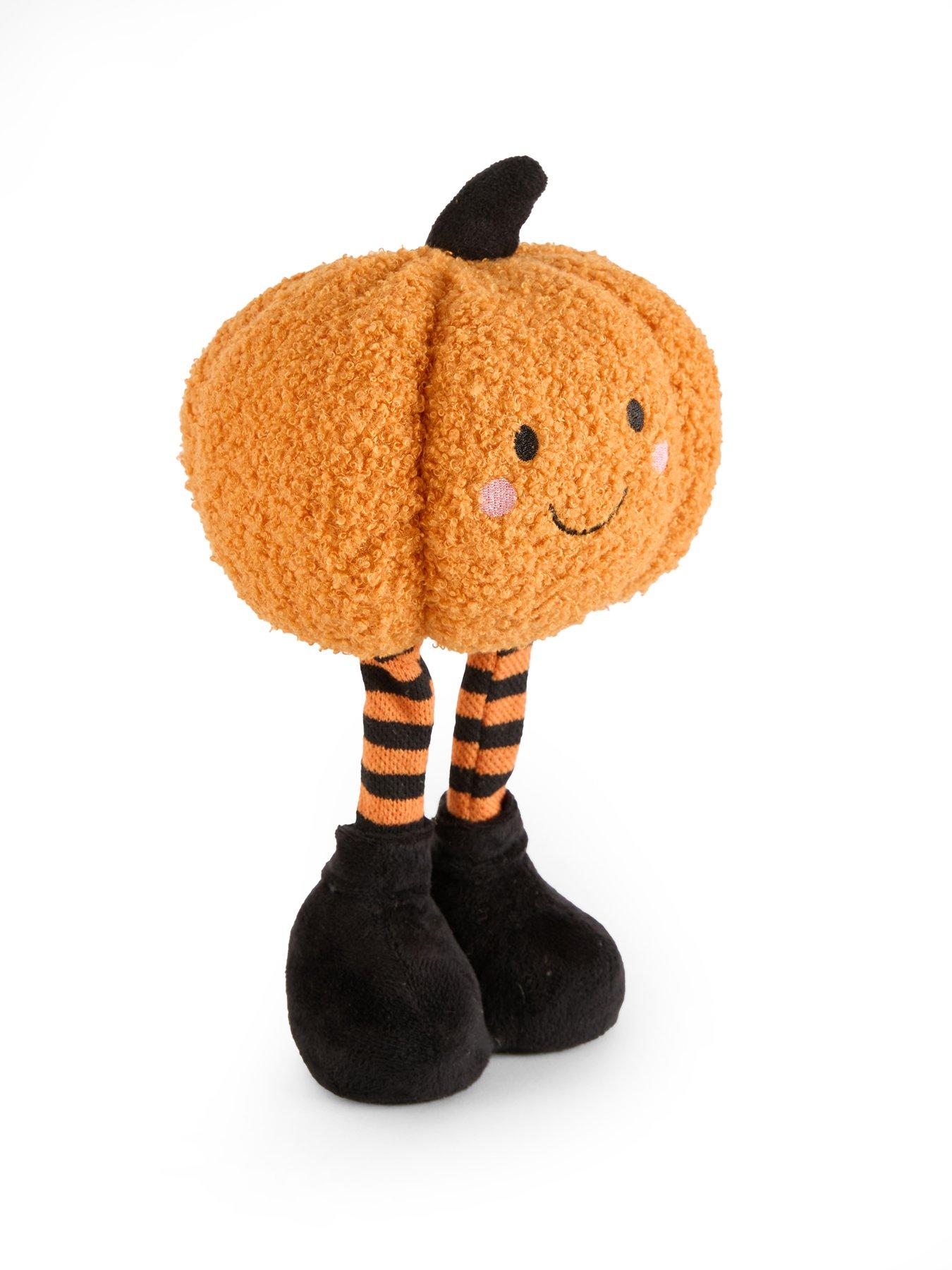 Image 4 of 7 of Smart Autumn Smiley Standing Pumpkin Halloween Decoration - Orange