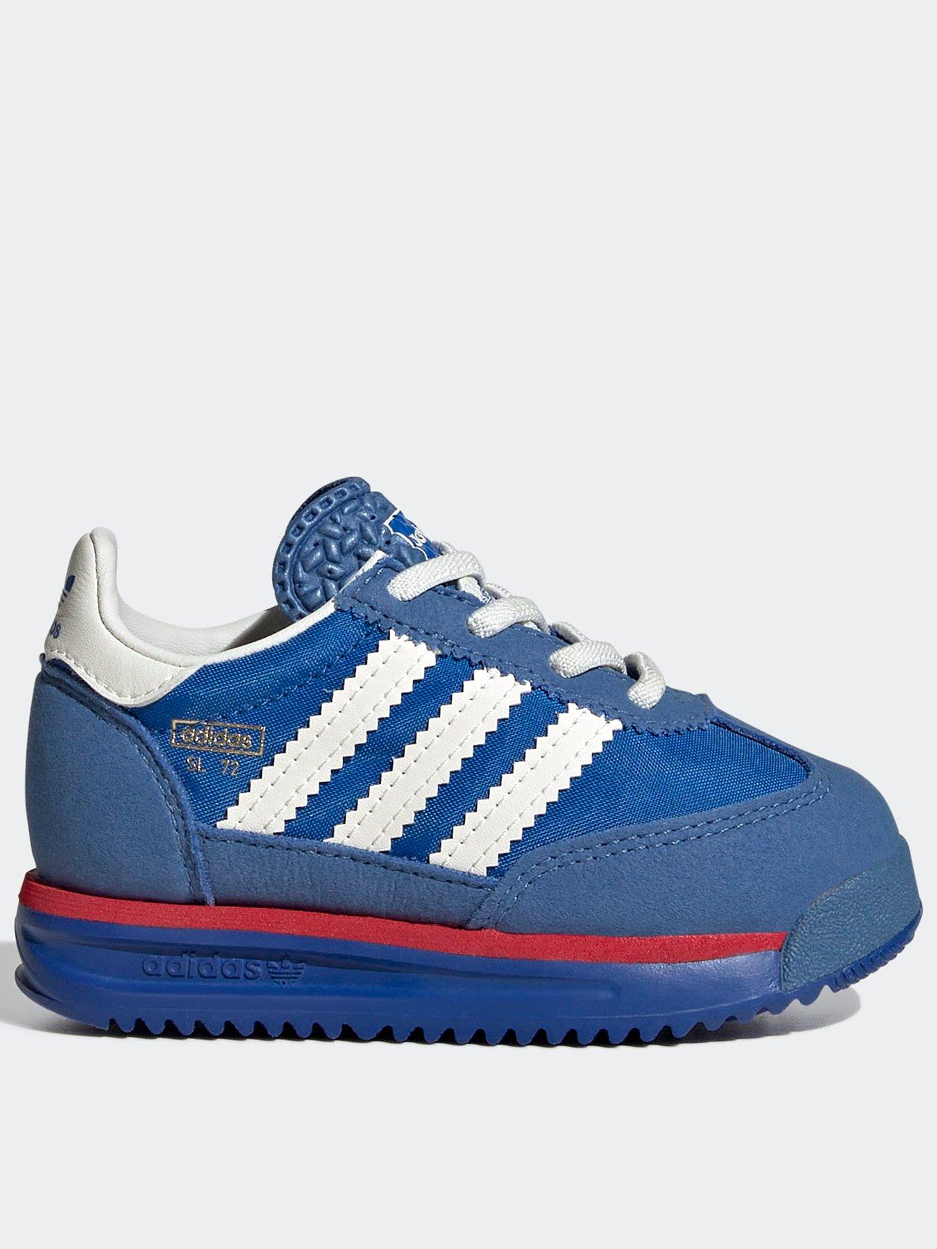 adidas Originals Infant Sl 72 Rs Elastic Trainers, Blue, Size 6 Younger