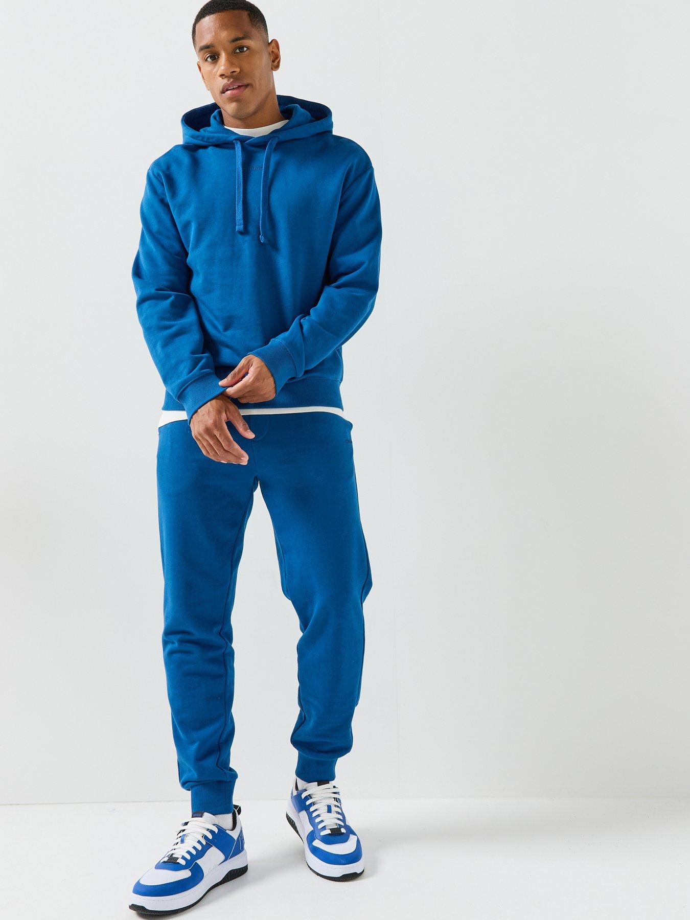 HUGO Hugo Dapodayote Jersey Overhead Tracksuit - Bright Blue
