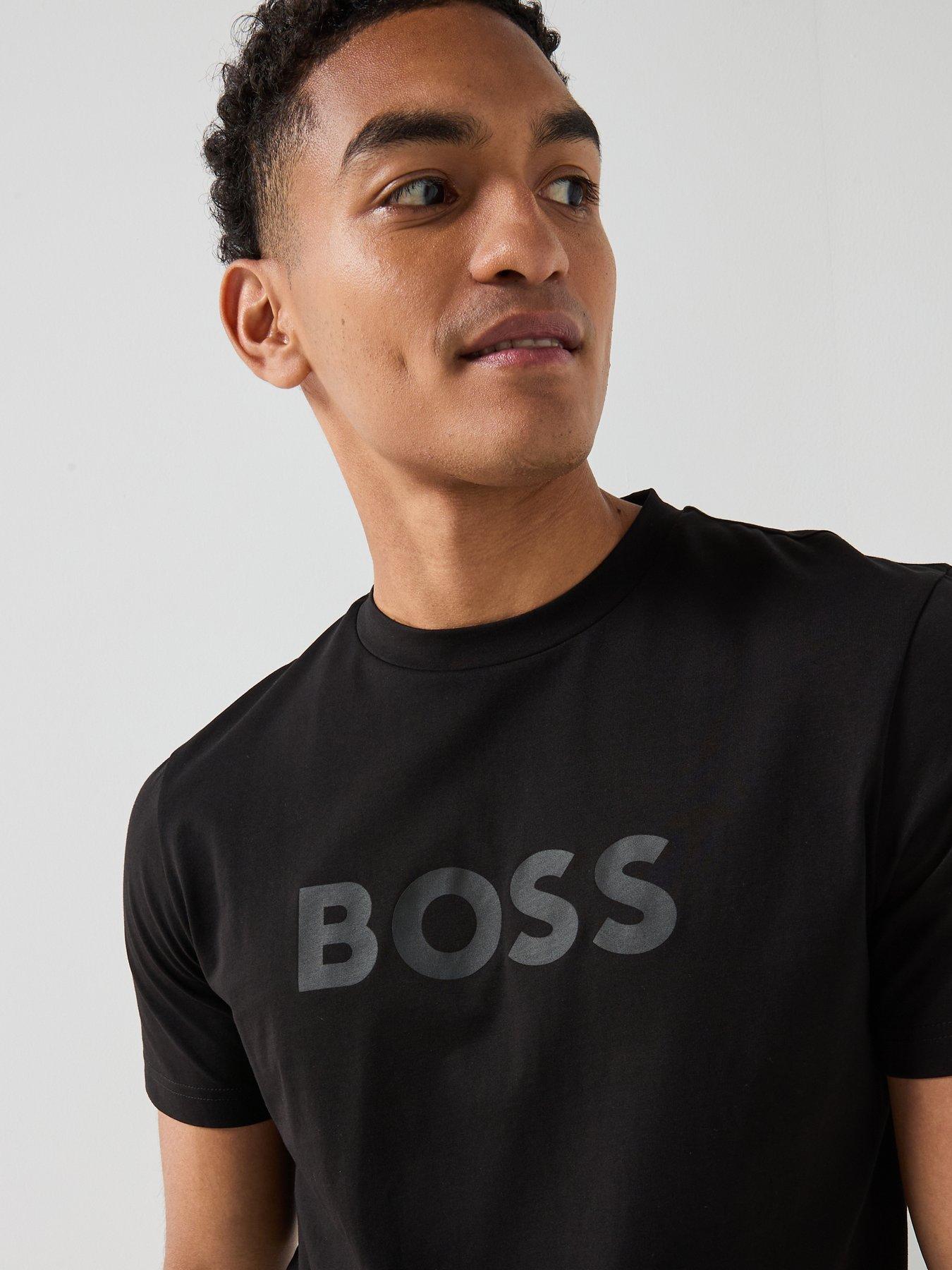 Image 4 of 5 of BOSS Large Logo T-Shirt - Black