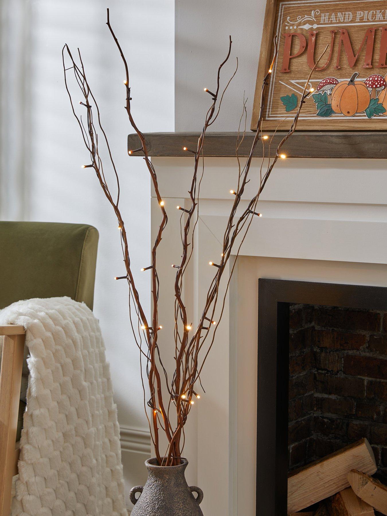 Smart Autumn Lit Willow Autumn Decoration - 1.2m