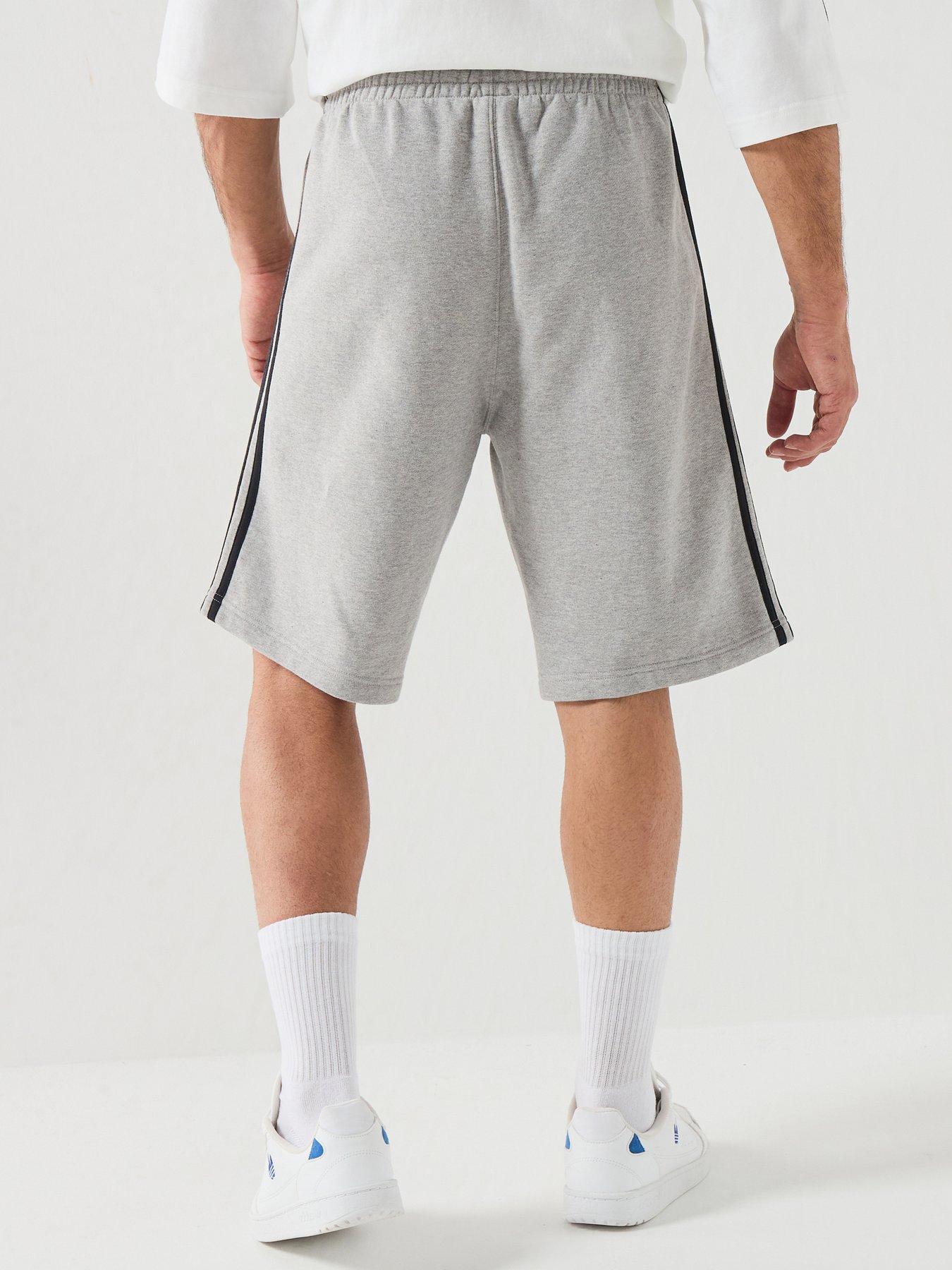 Image 2 of 6 of adidas Originals Mens 3 Stripe Shorts - Grey