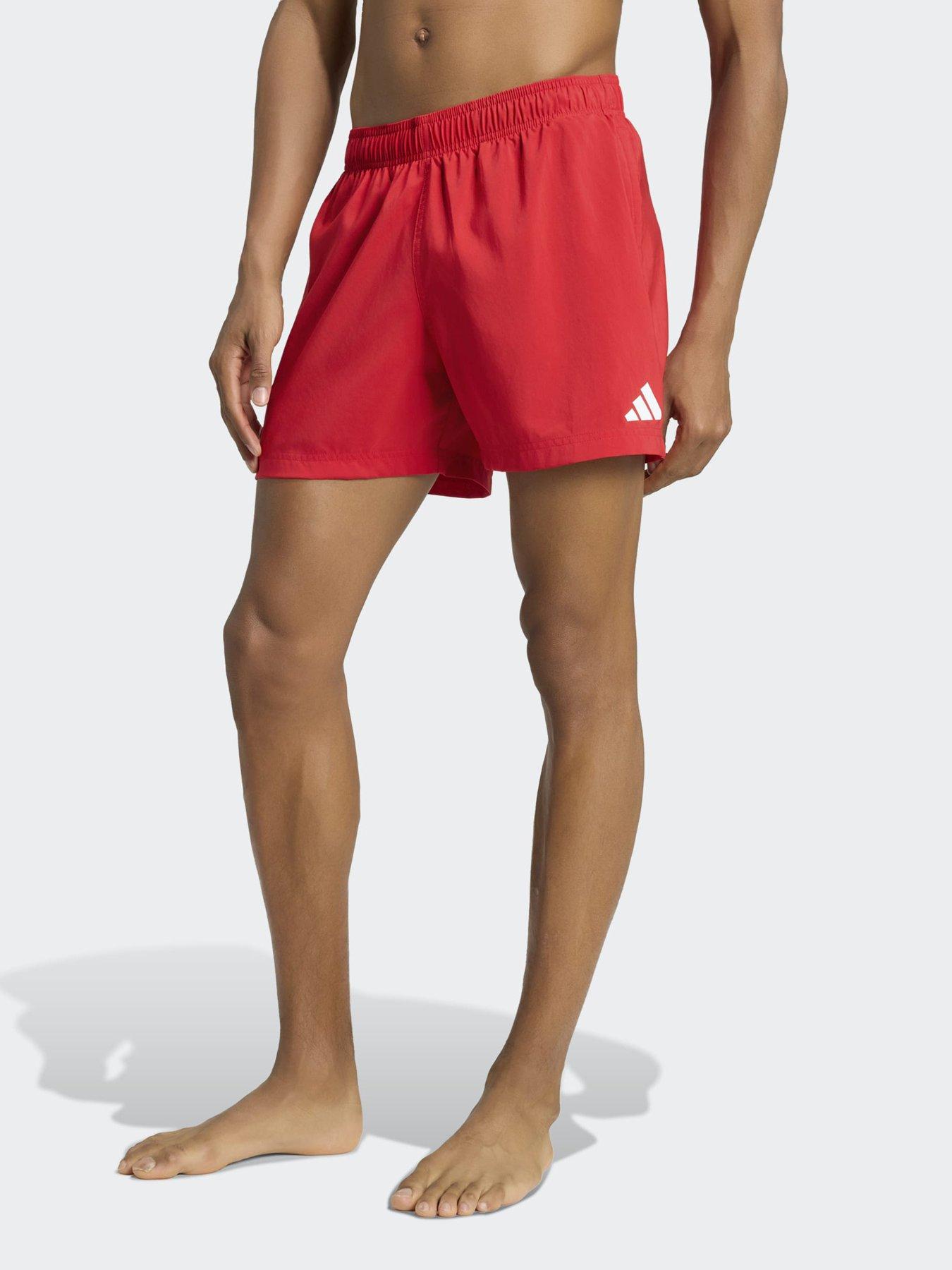 adidas Sportswear Mens 5 Inch Swim Shorts, Red, Size Xl, Men