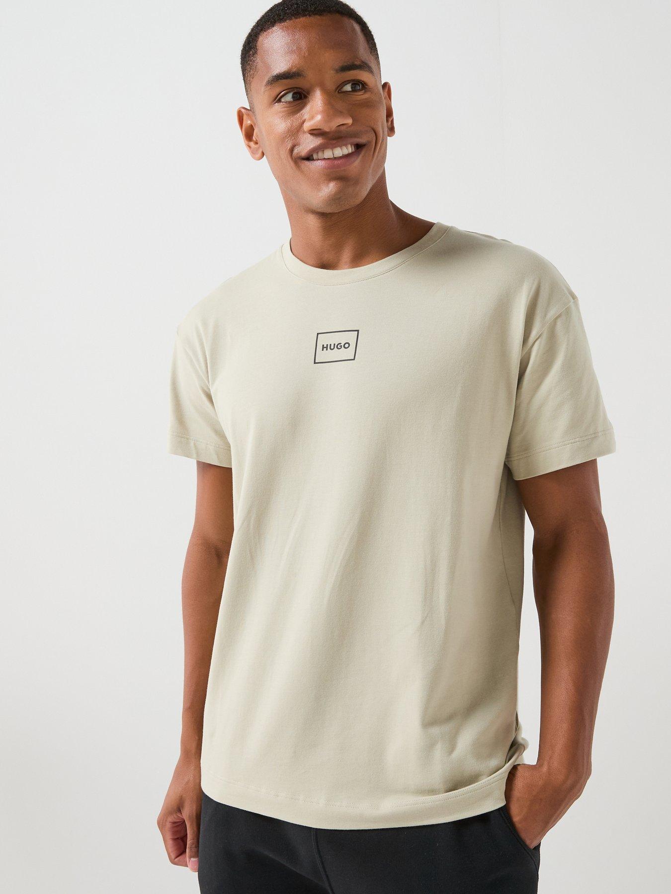 HUGO Hugo Bodywear Laze Relaxed Fit Loungewear T-shirt - Beige