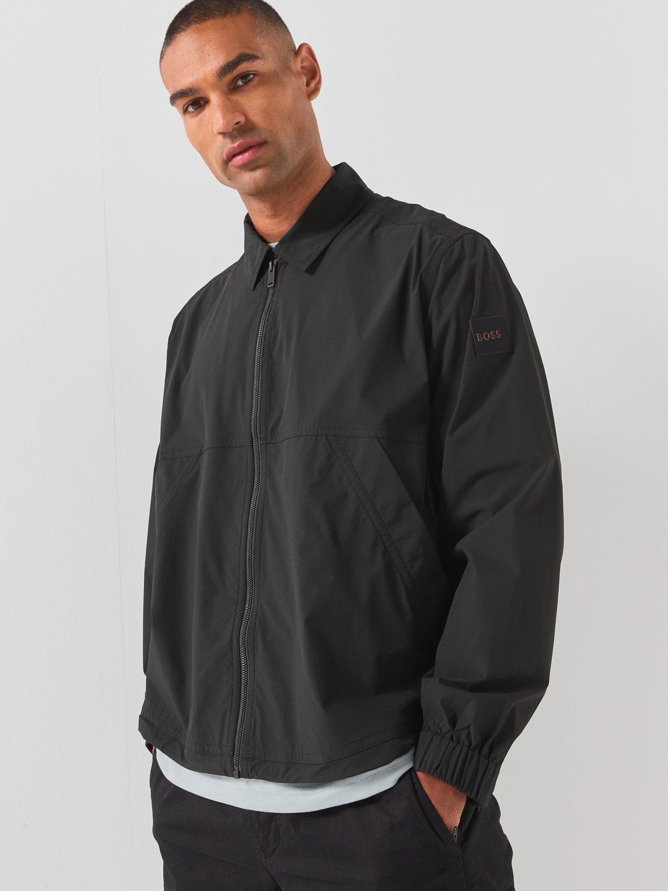 BOSS Layok_M Nylon Overshirt - Black