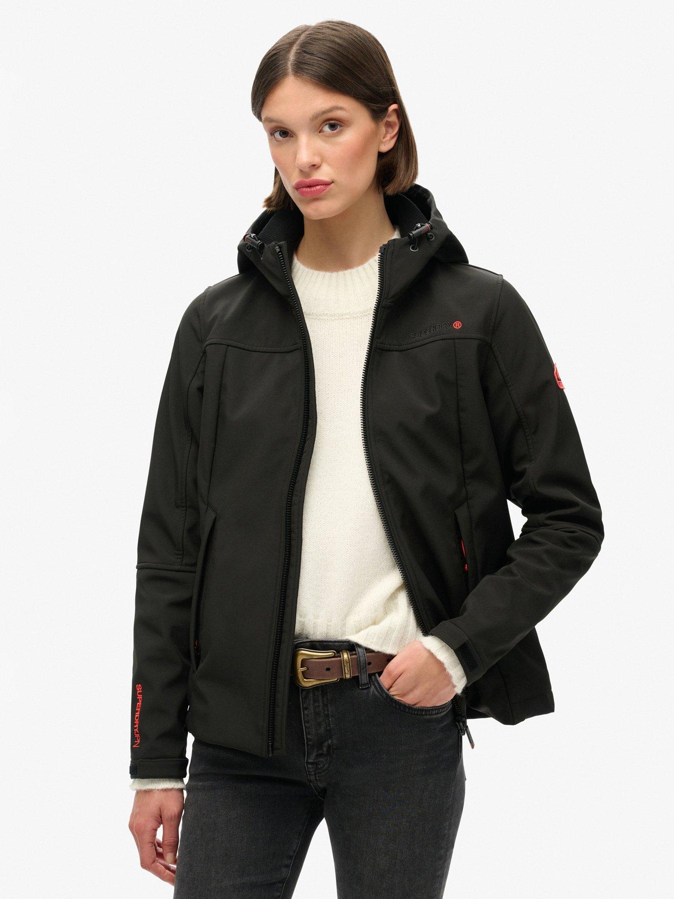 Superdry Hooded Classic Trekker Jacket - Cream