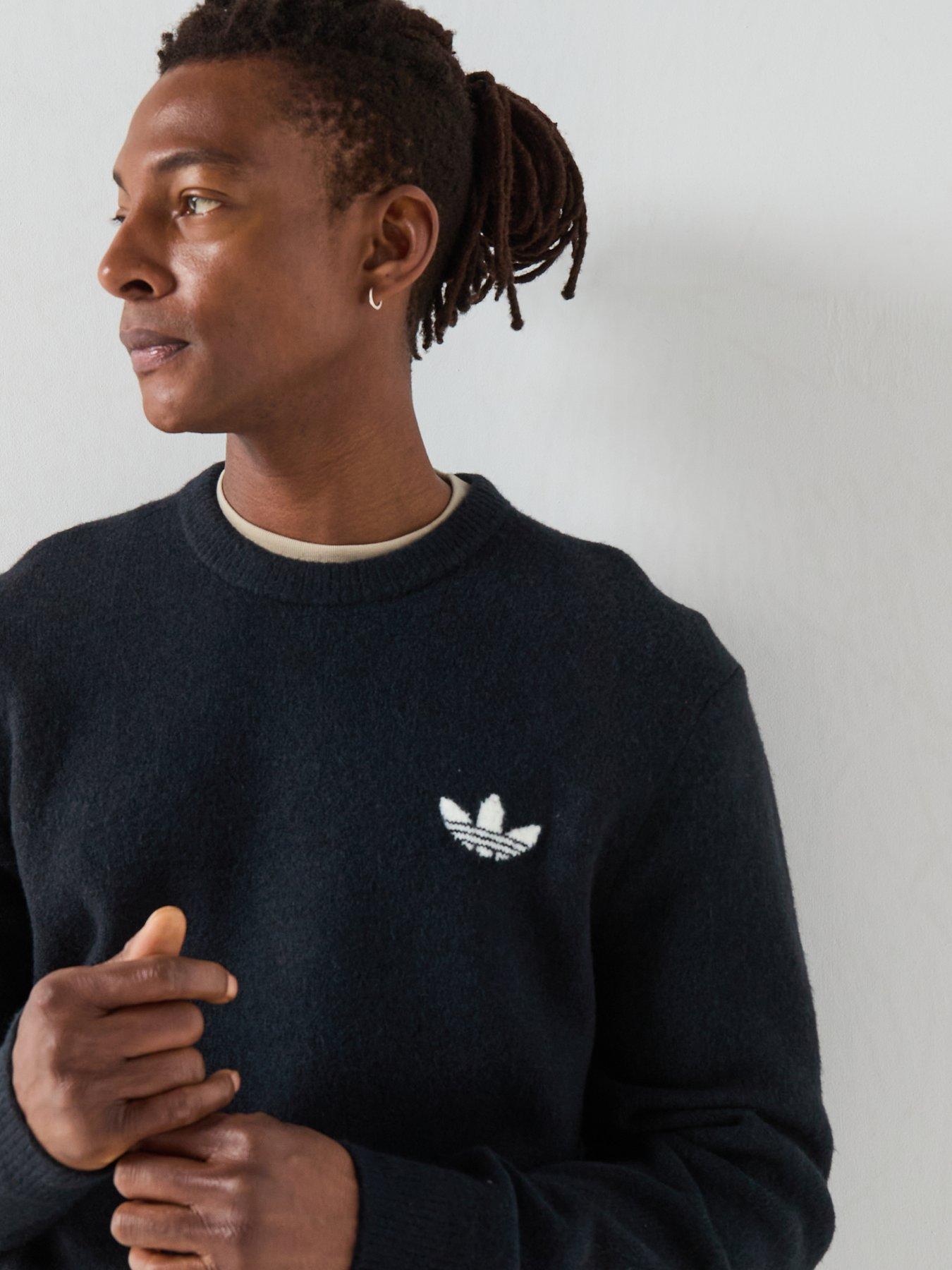 Image 4 of 5 of adidas Originals Mens Knitted Sweater - Black