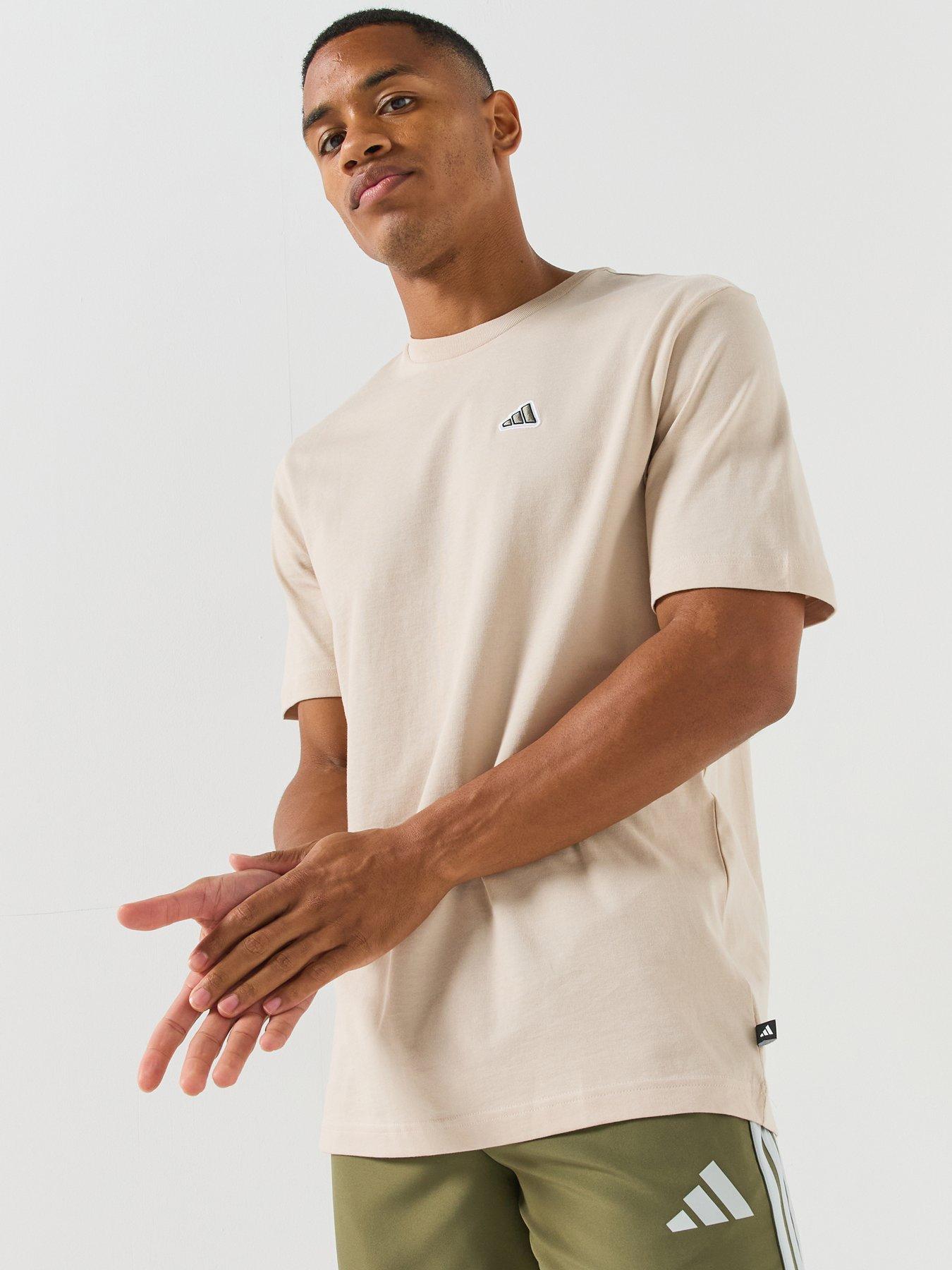 adidas Sportswear Mens Icon Tee - Beige