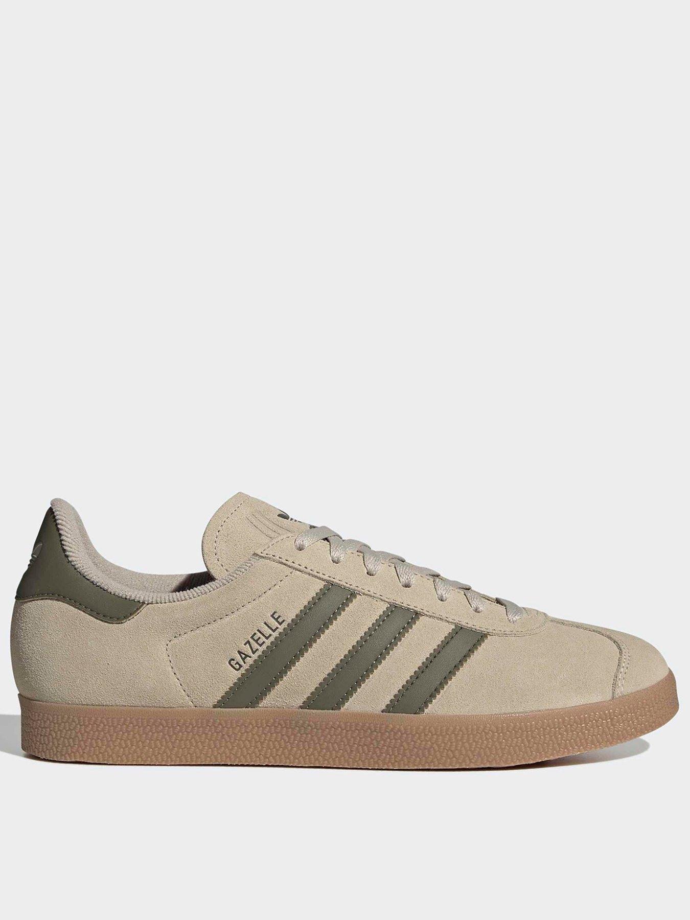 adidas Originals Mens Gazelle Trainers, Beige, Size 11, Men