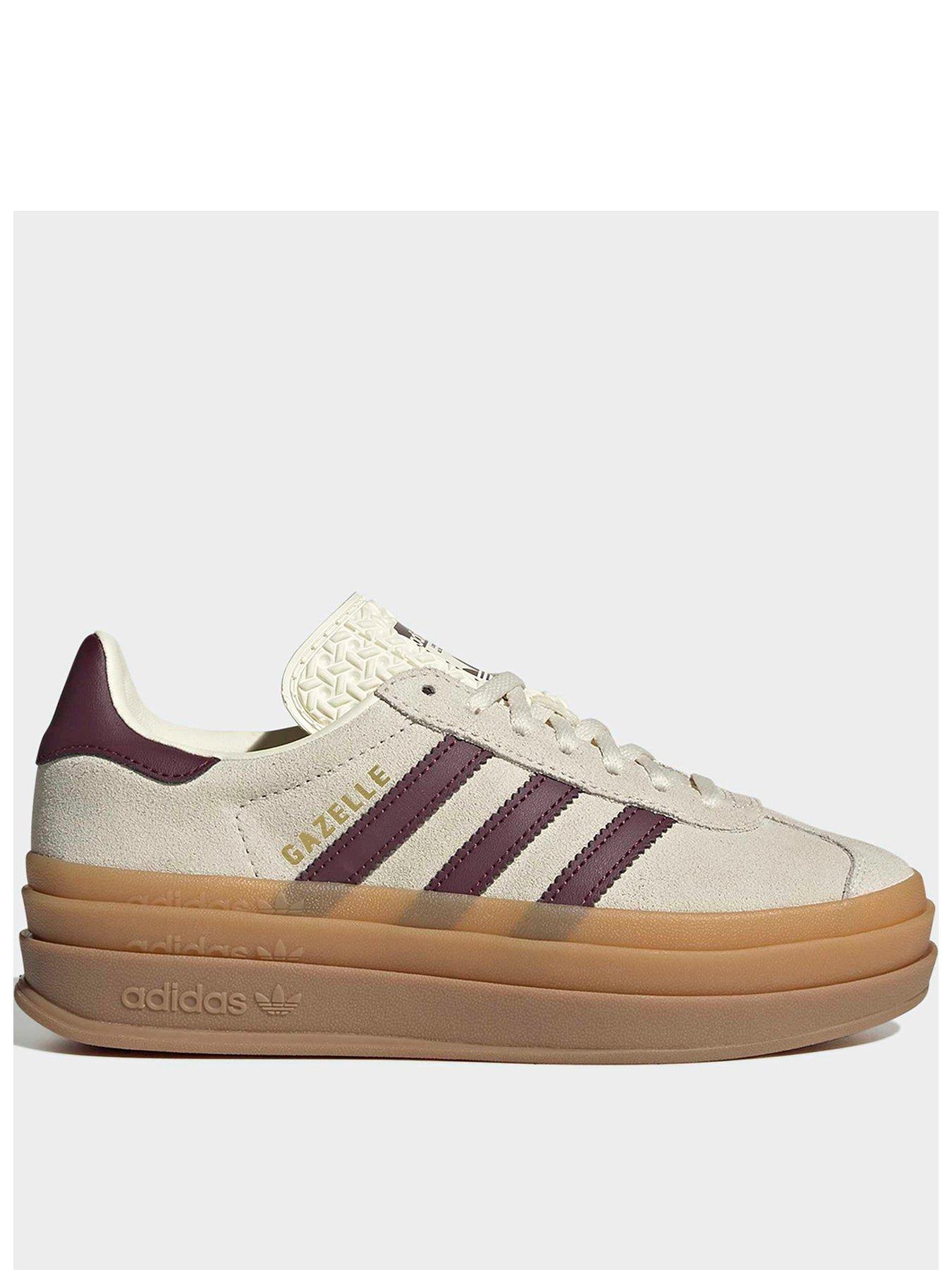 Image 1 of 7 of adidas Originals Junior Gazelle Bold Trainers - White