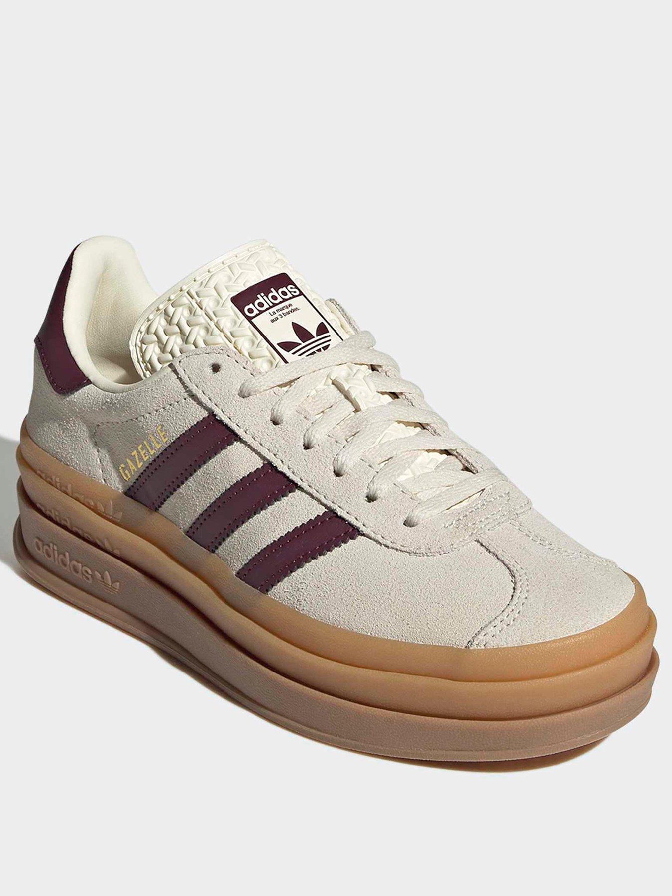 Image 2 of 7 of adidas Originals Junior Gazelle Bold Trainers - White