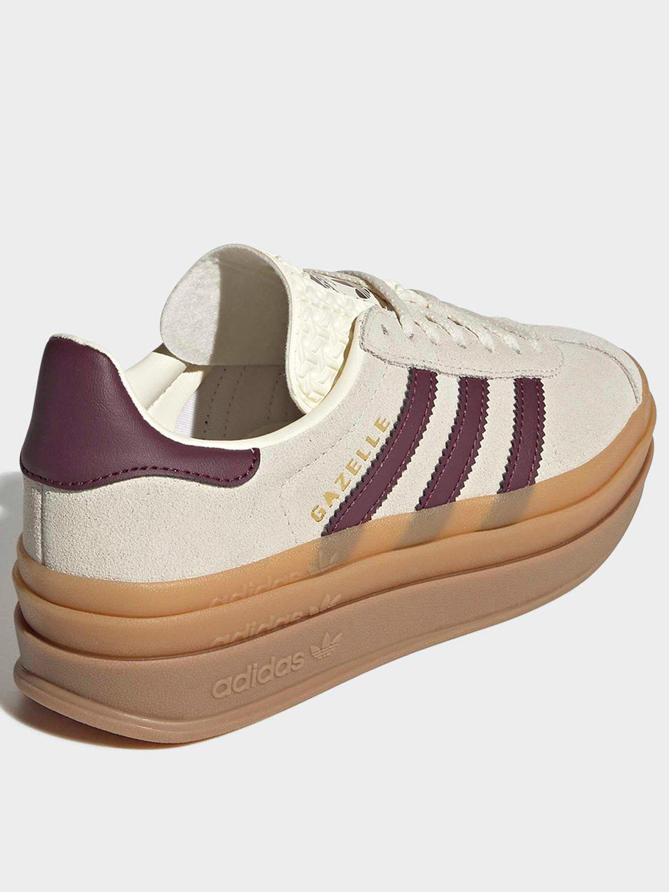 Image 3 of 7 of adidas Originals Junior Gazelle Bold Trainers - White