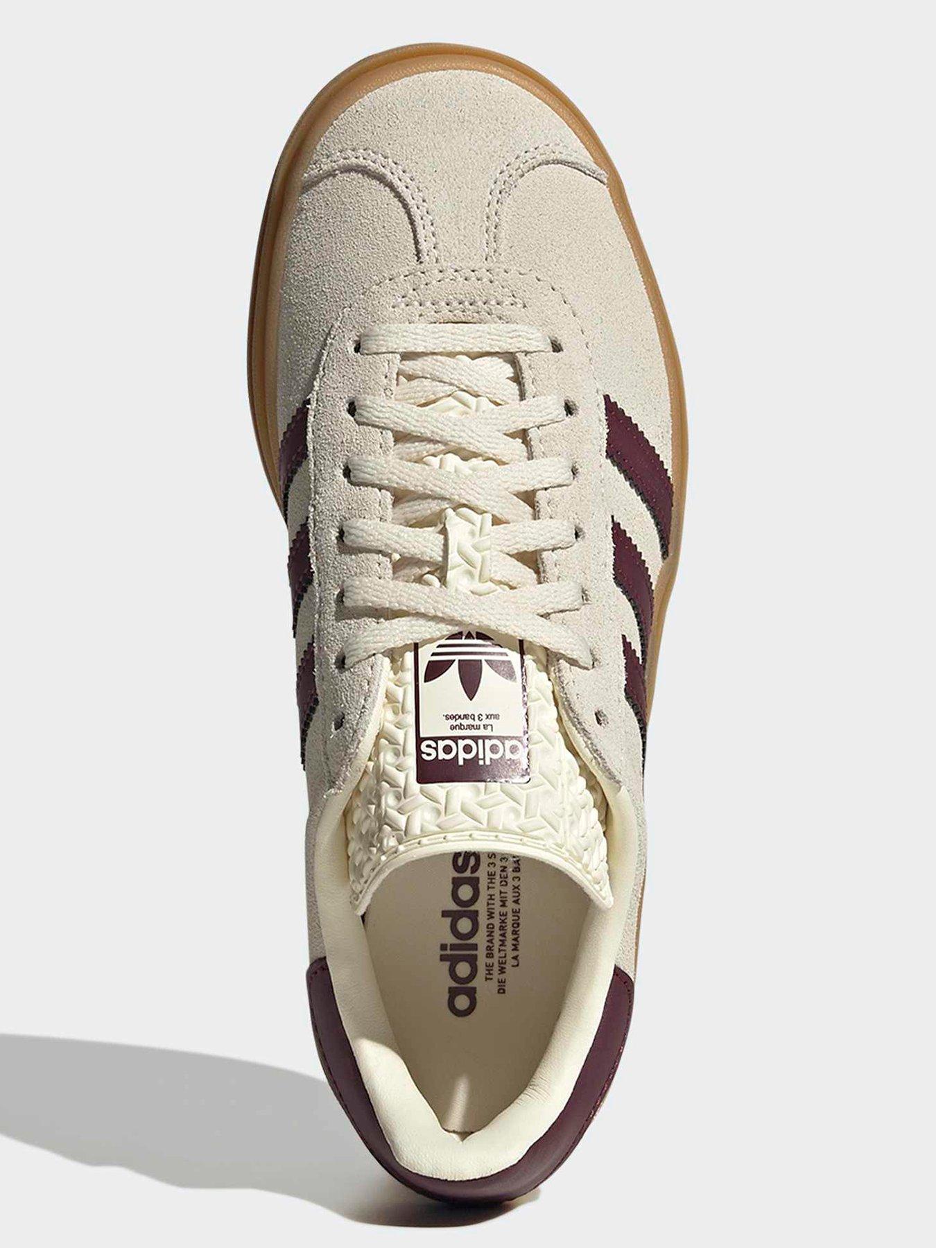 Image 4 of 7 of adidas Originals Junior Gazelle Bold Trainers - White