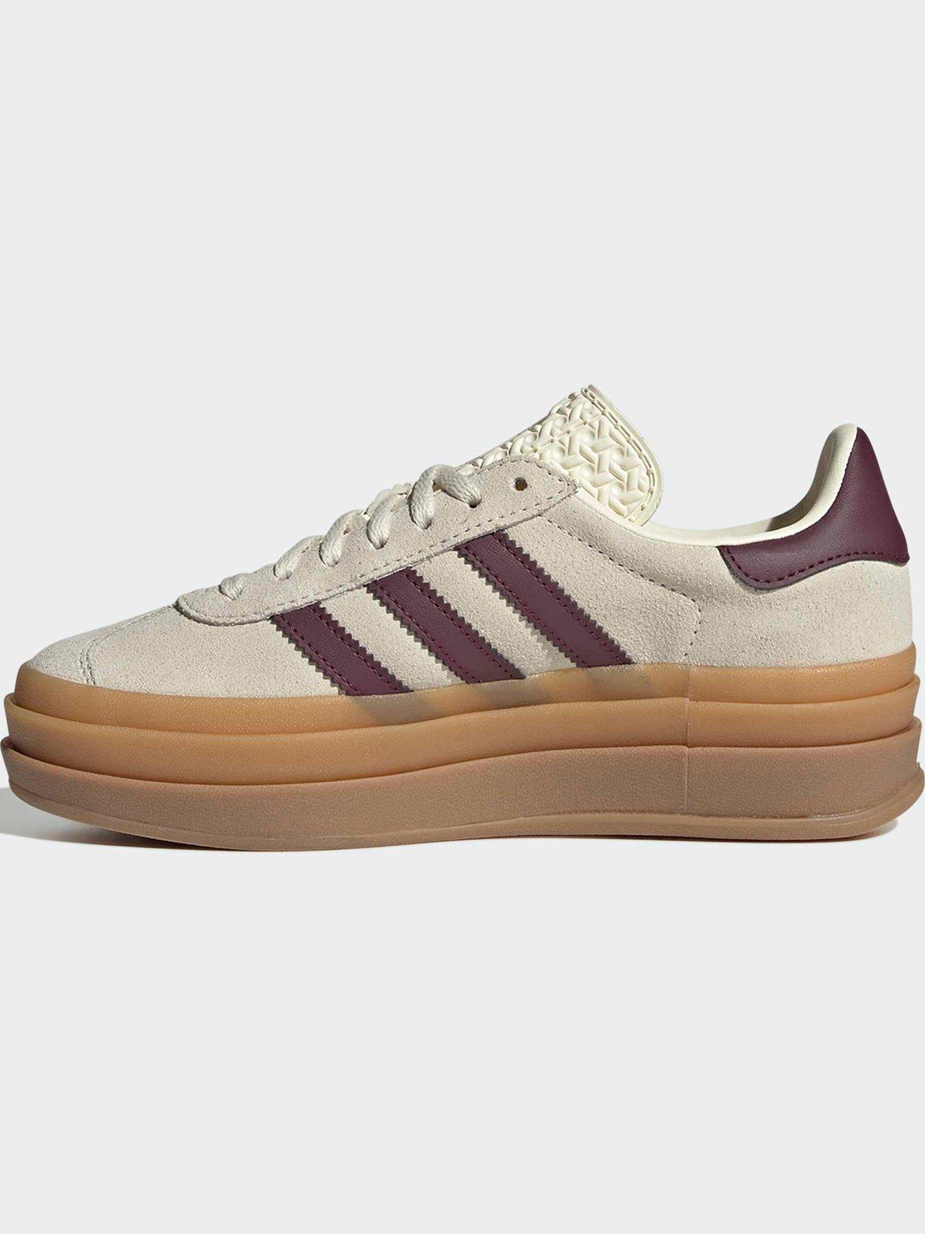 Image 6 of 7 of adidas Originals Junior Gazelle Bold Trainers - White