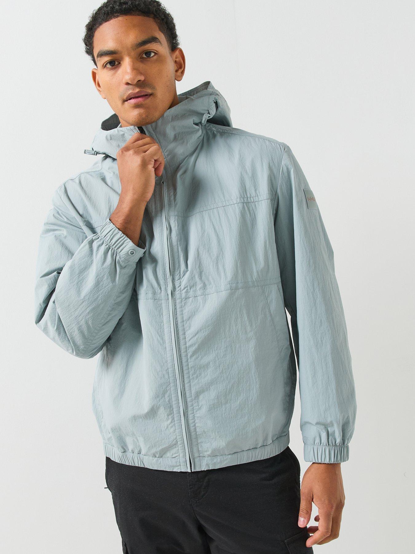 BOSS Boss Otily1 Lightweight Hooded Shell Jacket - Grey