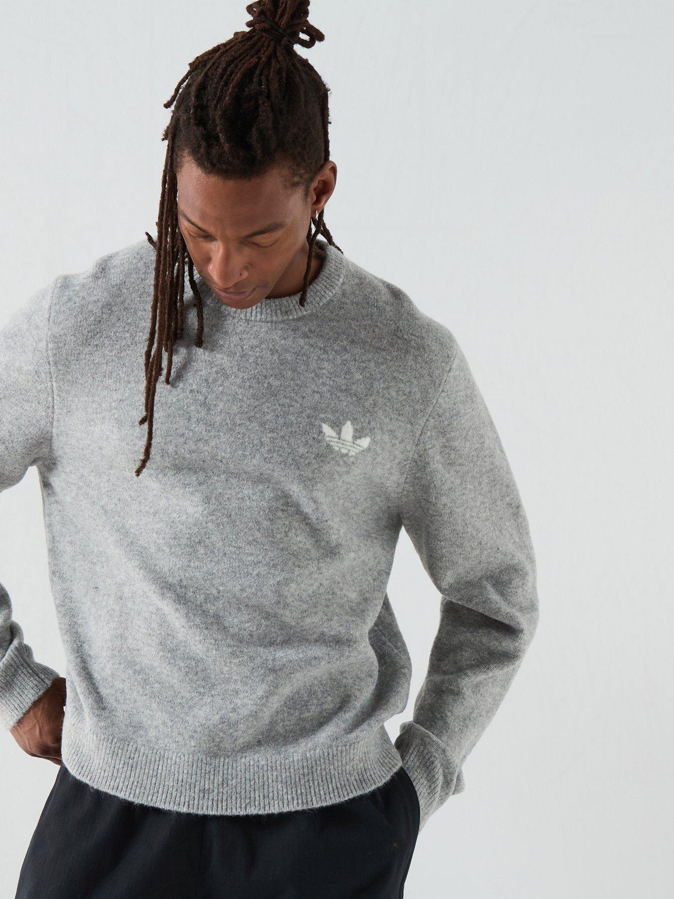 Image 1 of 5 of adidas Originals Mens Knitted Sweater - Grey