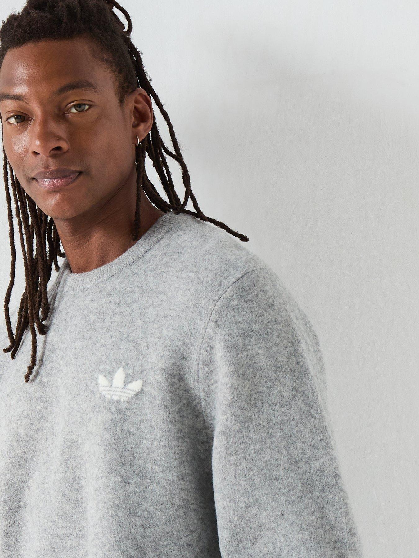 Image 4 of 5 of adidas Originals Mens Knitted Sweater - Grey