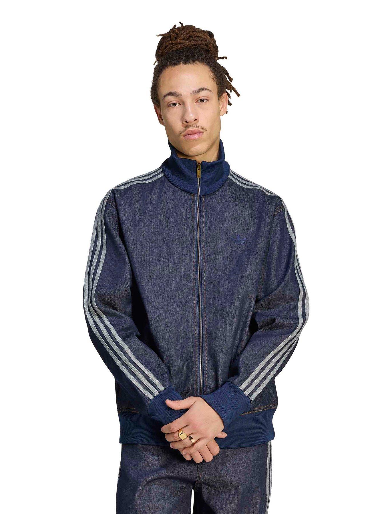 Adidas Originals Men's Adicolor Denim Firebird Track Top - Indigo Denim - M - Image 3