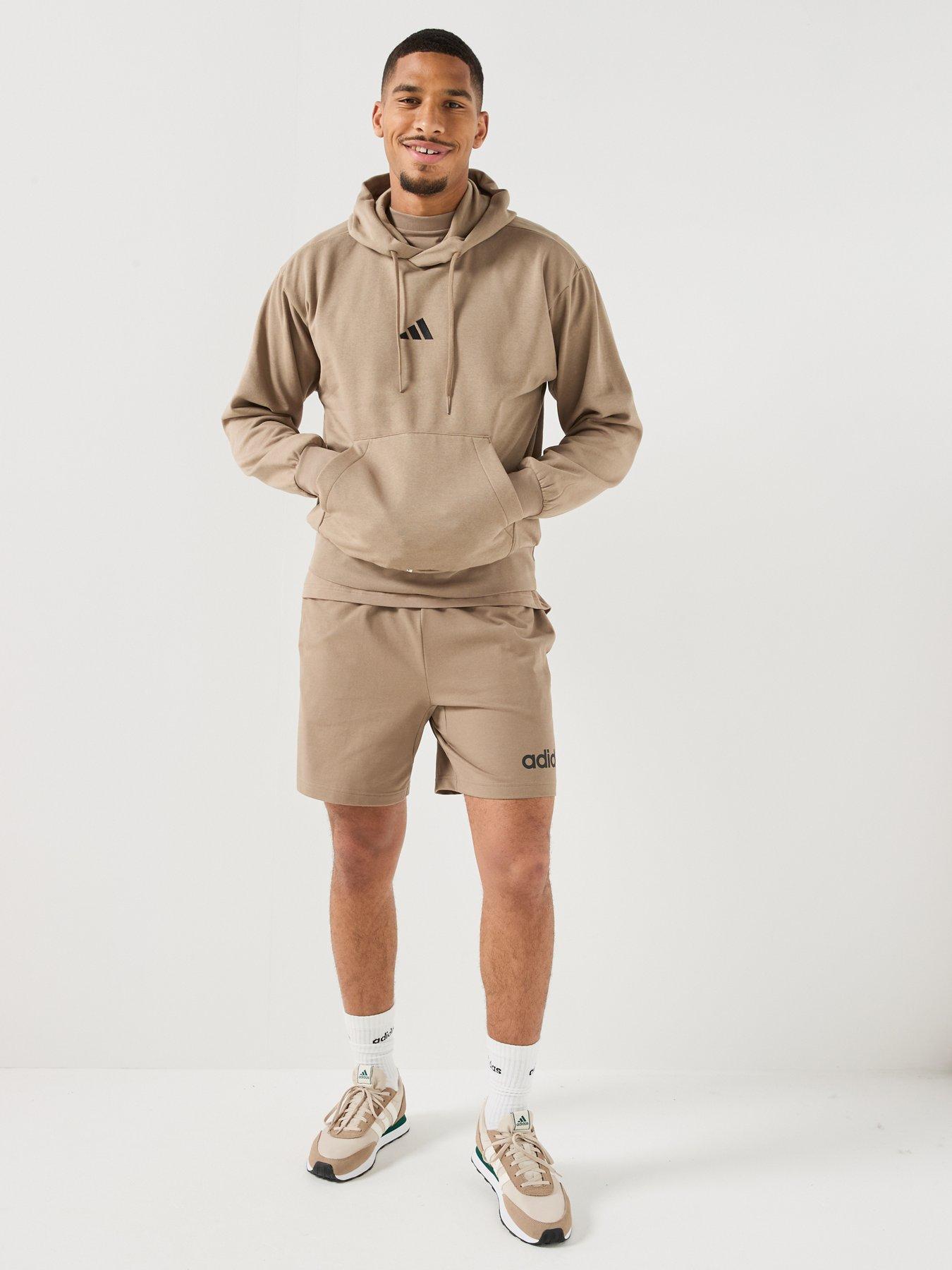 Image 3 of 4 of adidas Sportswear Mens Essentials Feelcozy Fleece Hoodie - Beige