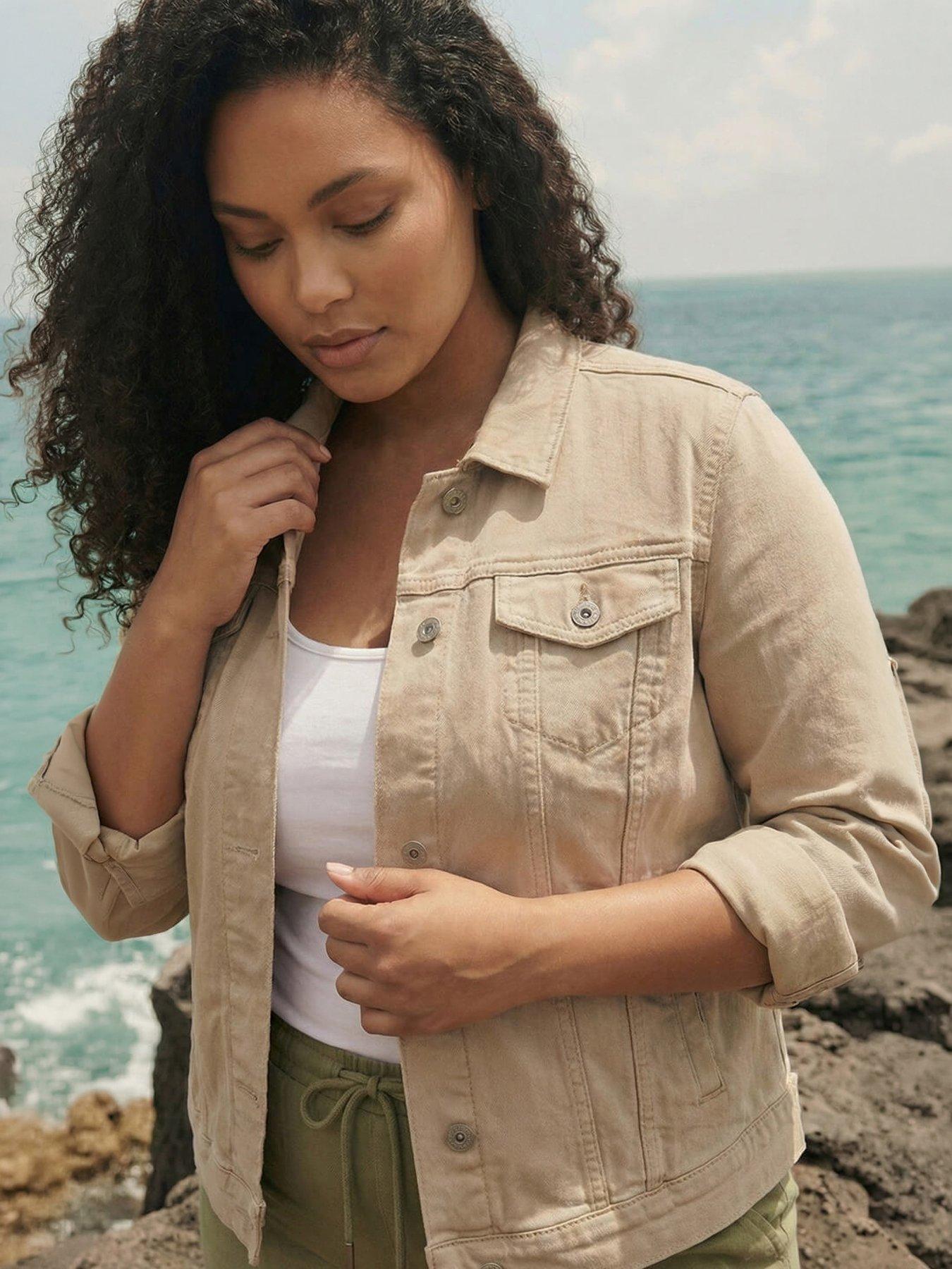 Roman Curve Mid Wash Denim Jacket