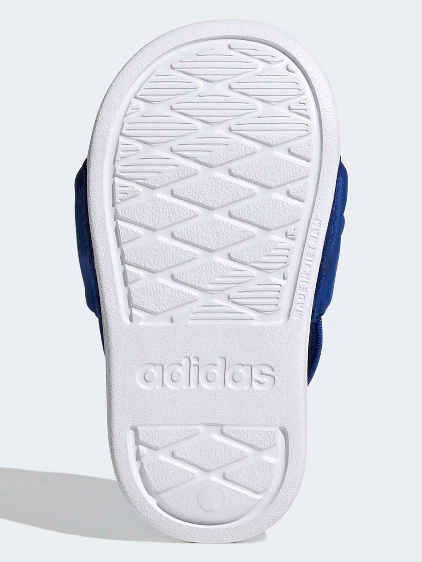 Image 5 of 7 of adidas Sportswear Infant Kids' Adilette Estrap 2.0 Slides with Heel Strap and Contoured Footbed - Blue
