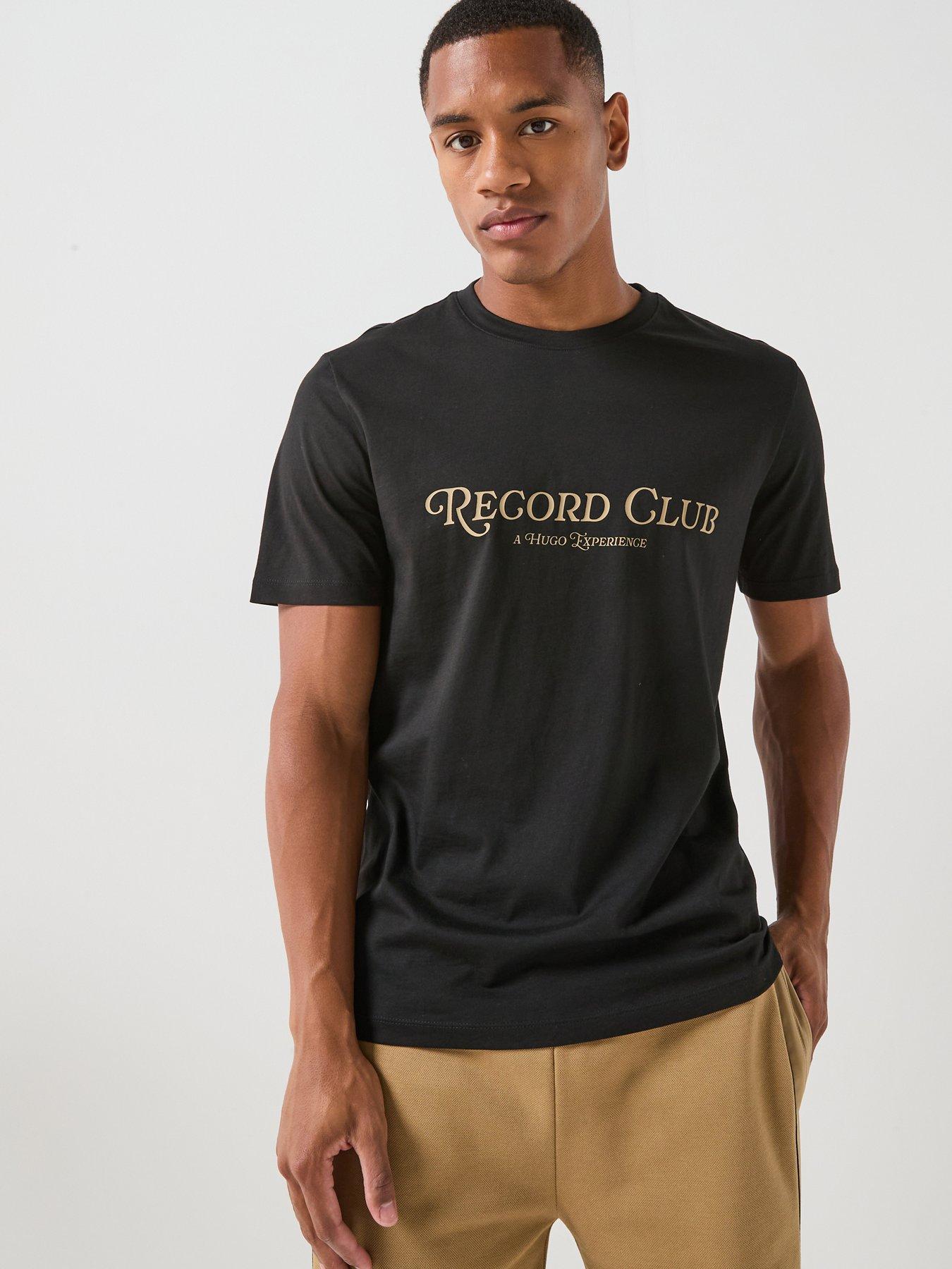 HUGO Durectee Record Club T-Shirt - Black