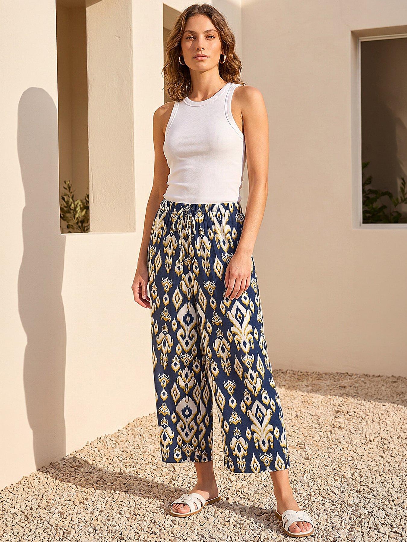 Roman Petite Aztec Stretch Trouser