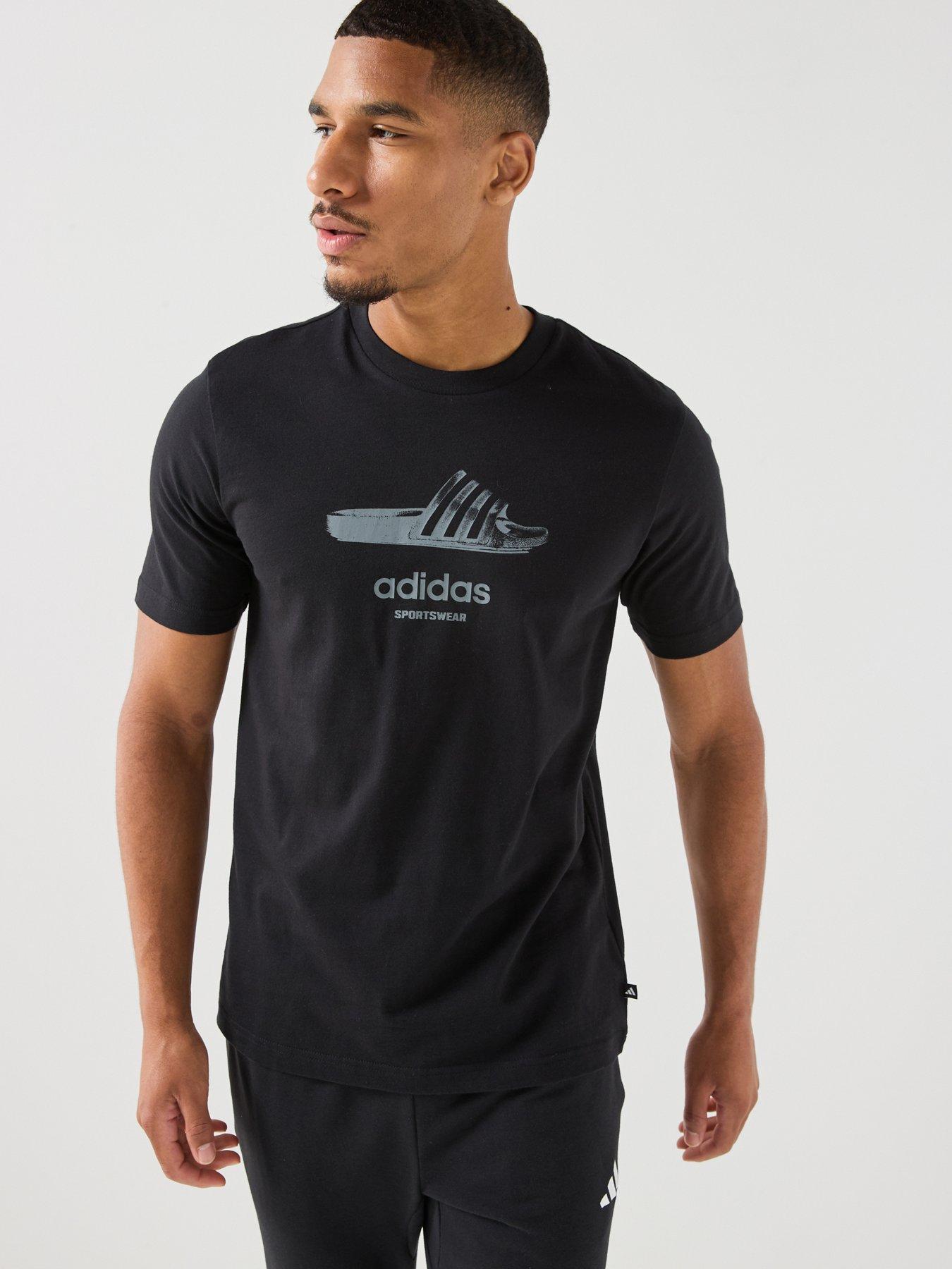 Image 1 of 4 of adidas Sportswear Mens Graphic Tee - Black